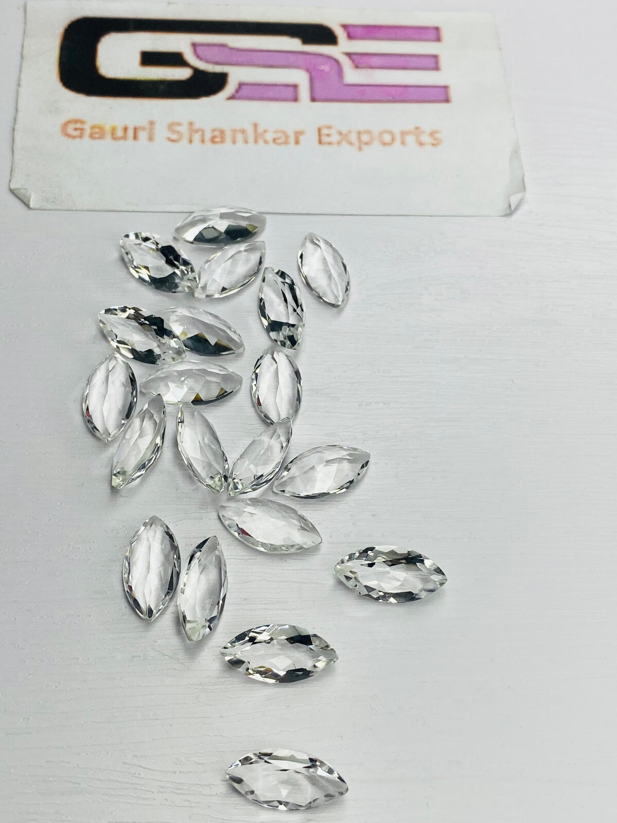 Crystal Quartz Faceted Marquise Cut Loose Gemstone 8×4 MM TO 20×10 MM Natural DG