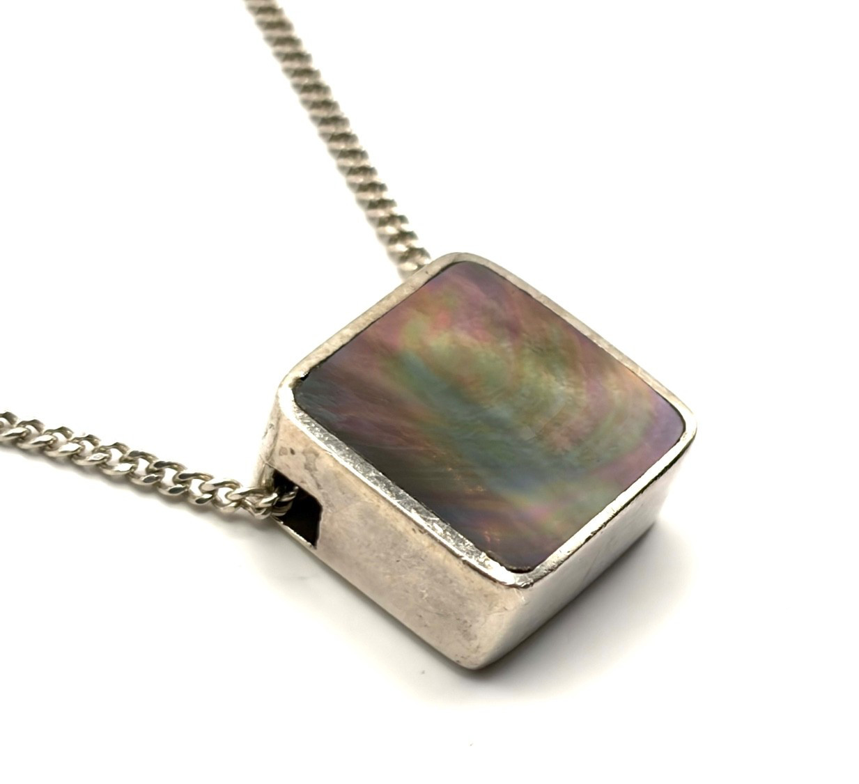 Rare Vintage 2002 DSW David Scott Walker Sterling Silver Shell Pendant