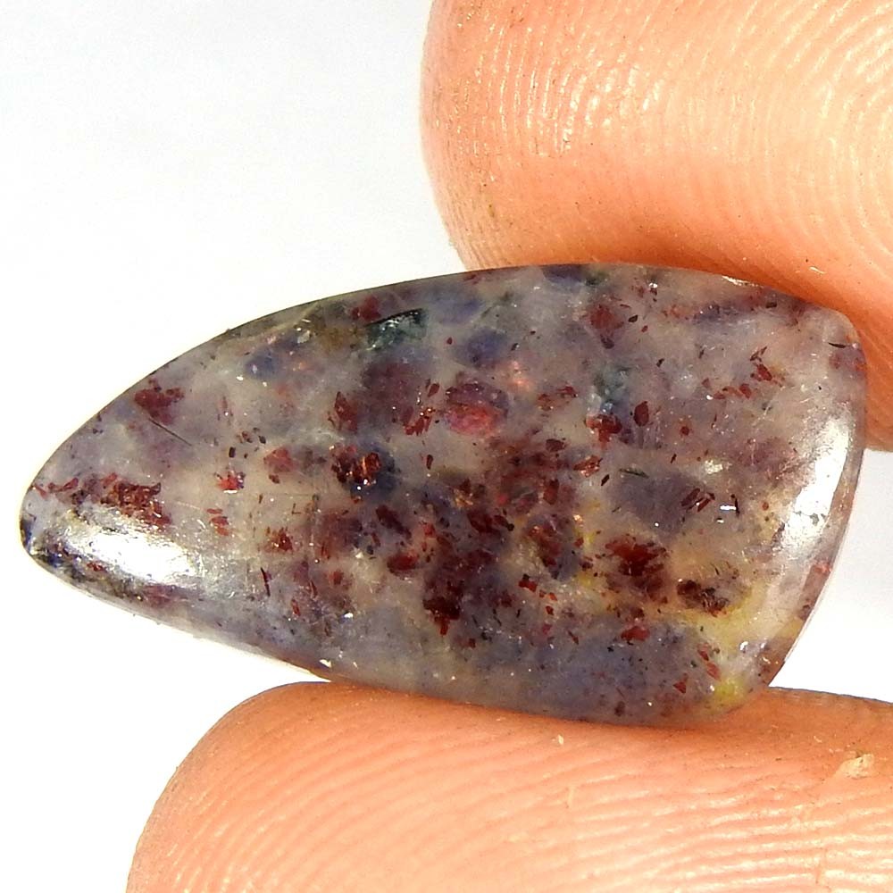 7.10Cts100%Natural Red Blue Iolite Sunstone Fancy Cabochon Loose Gemstone