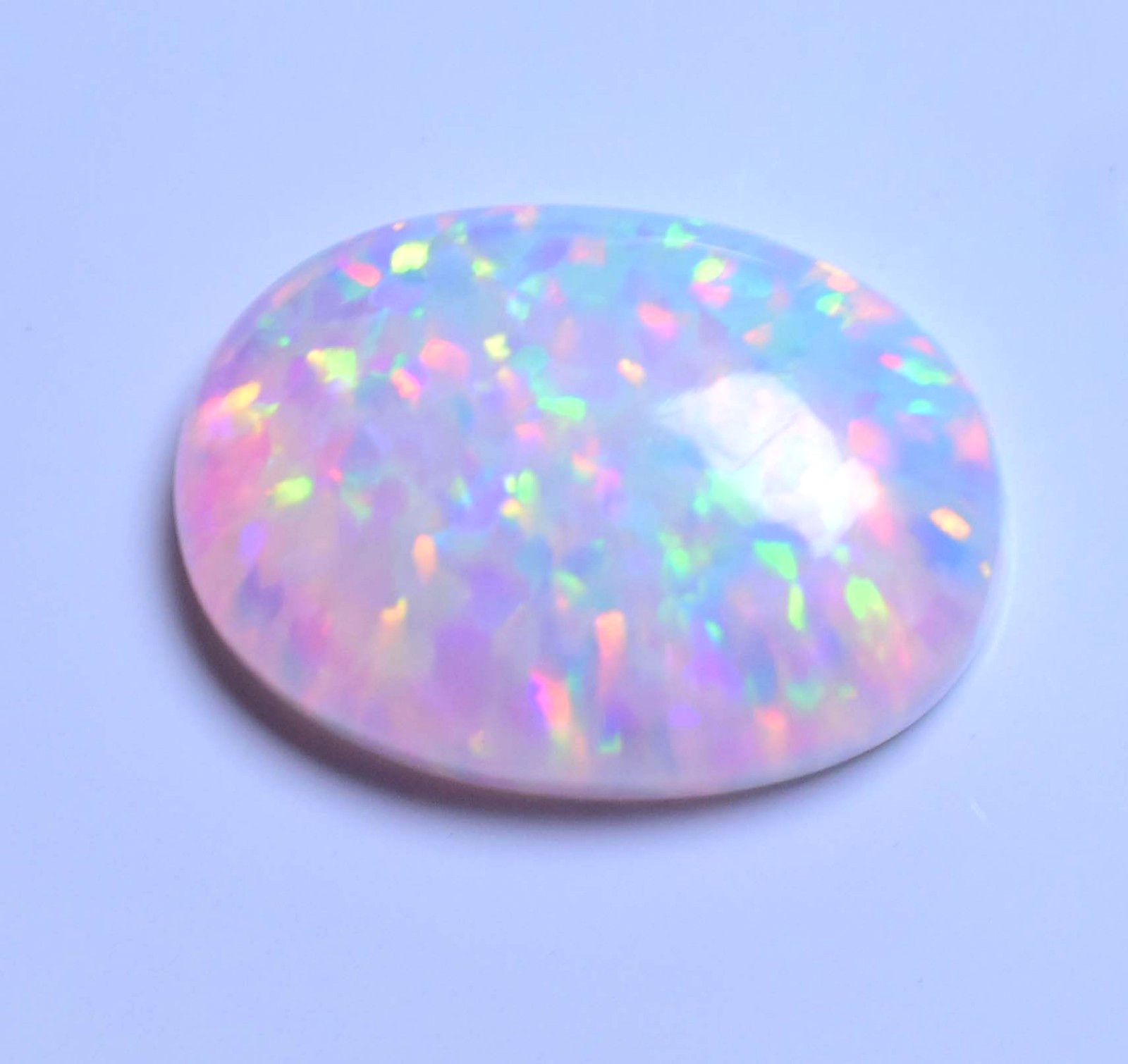 Natural Ethiopian Fire Opal 10.70 CT AGL Certified Play Of Color Loose Gemstone