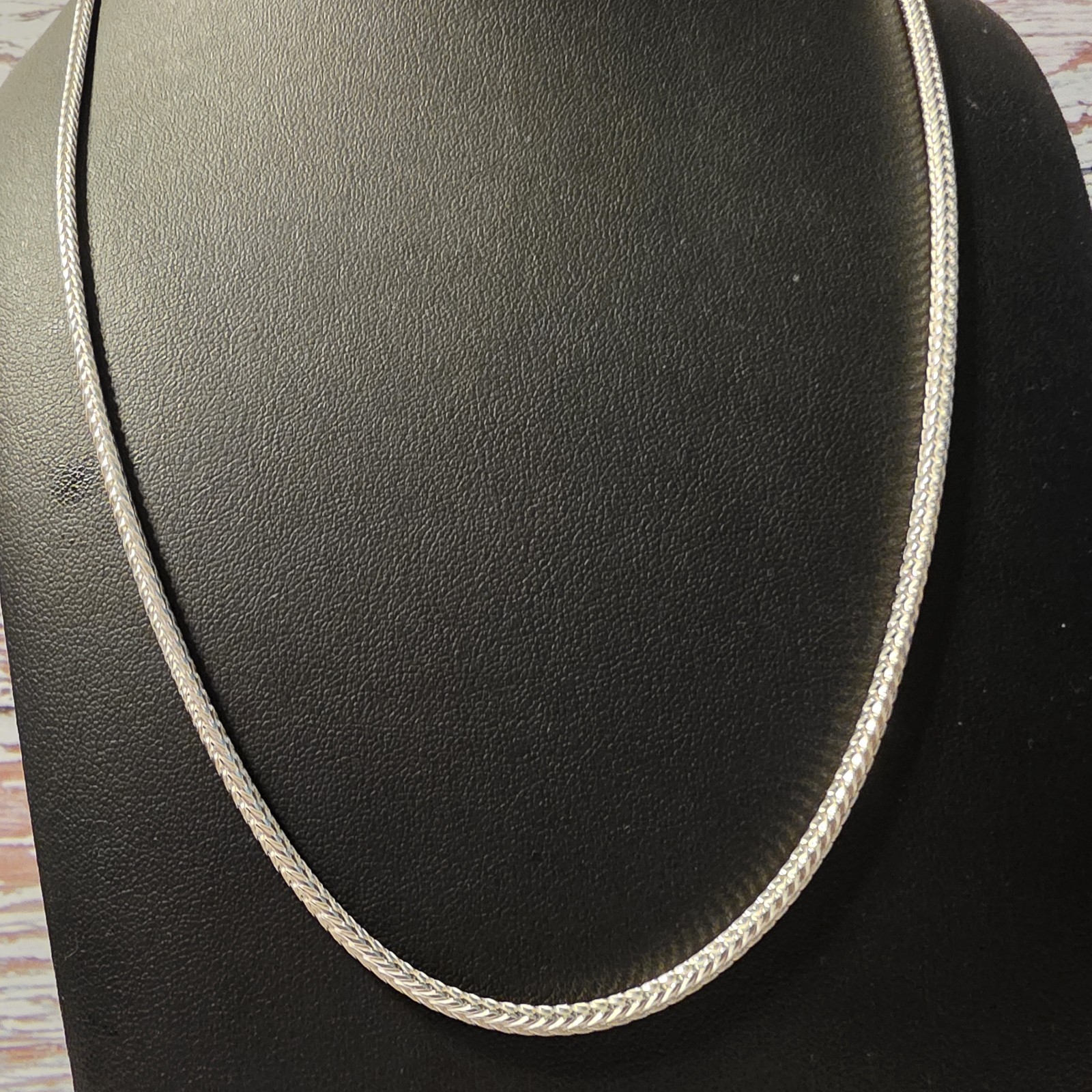 22-inch Solid Box Franco 2.7mm Sterling Silver 925