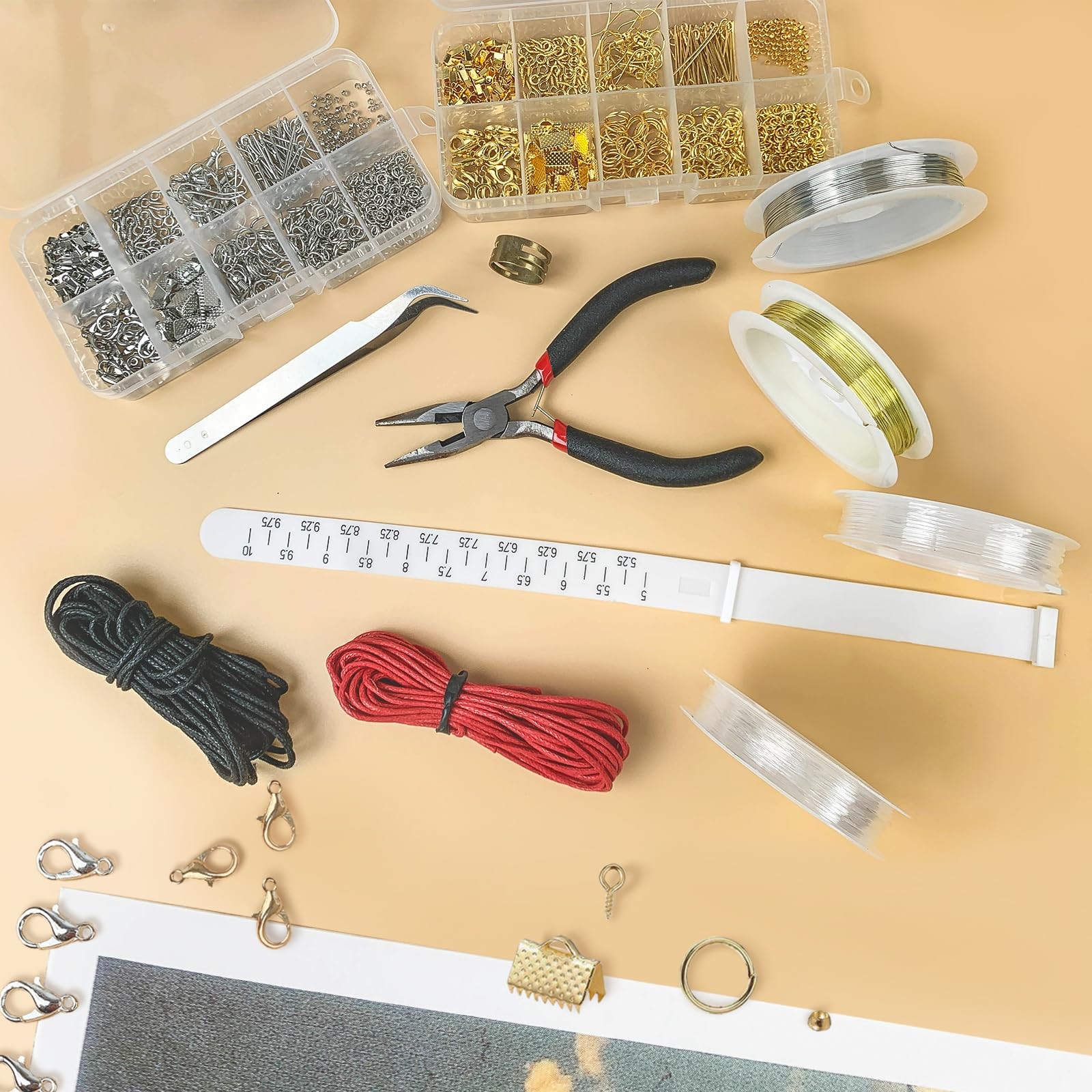 GTAAOY Jewelry Making Supplies Kit for Adults, Repair Small, Silver