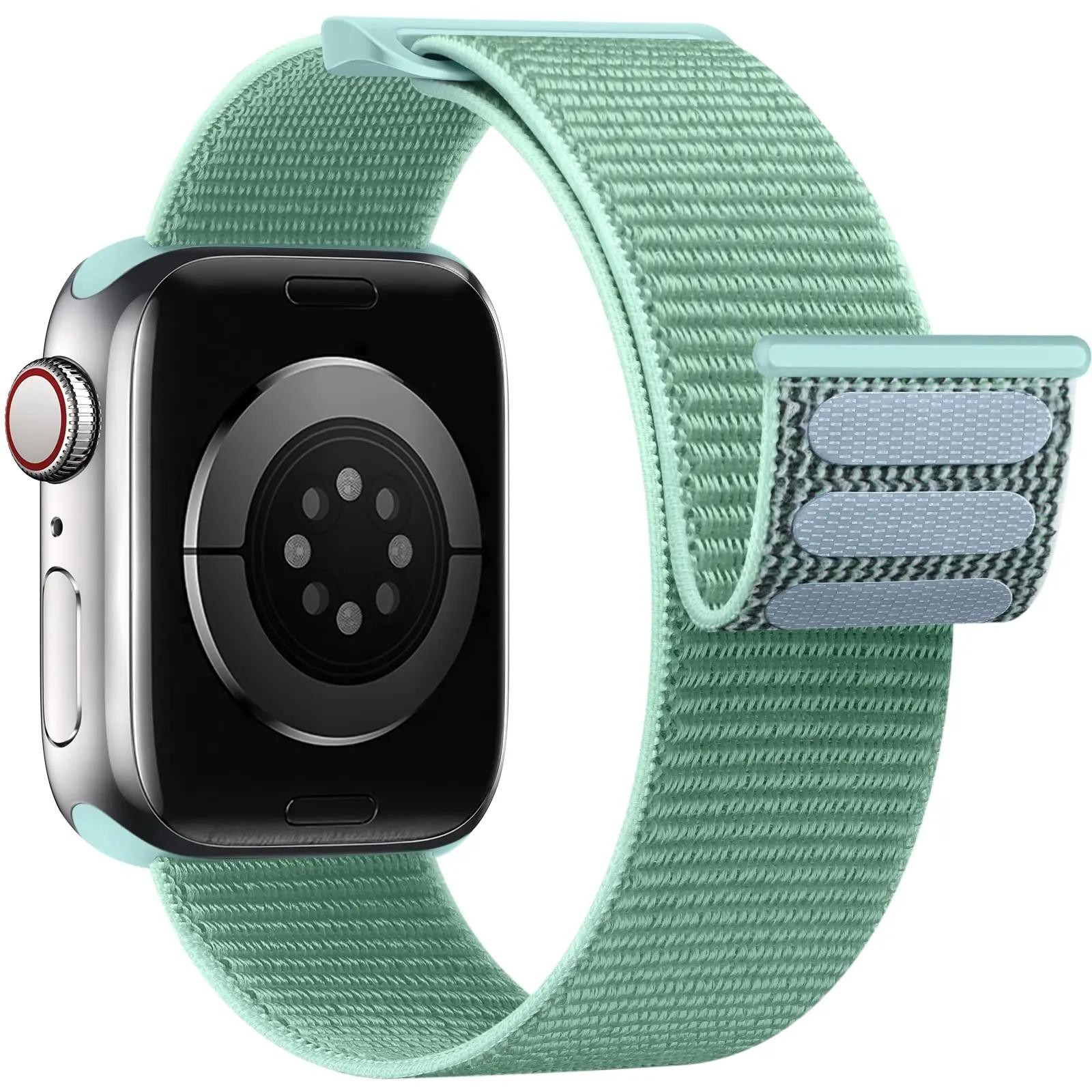 New Nylon Loop Strap Apple Watch Band 46mm 40mm Smart Belt Bracelet for Iwatch