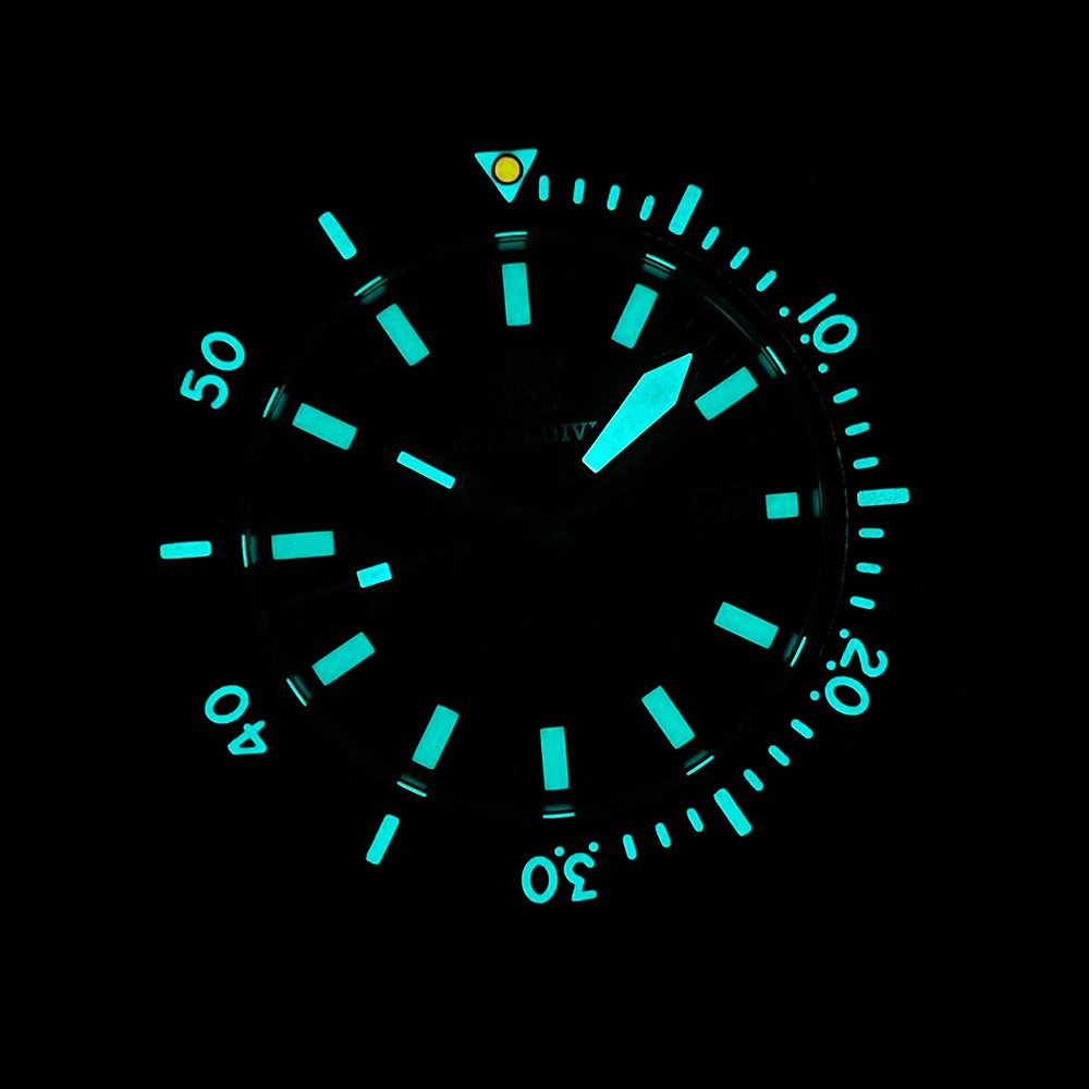 STEELDIVE SD1963 Mens 42mm 200M Automatic Dive Watch NH35 Sapphire Steel