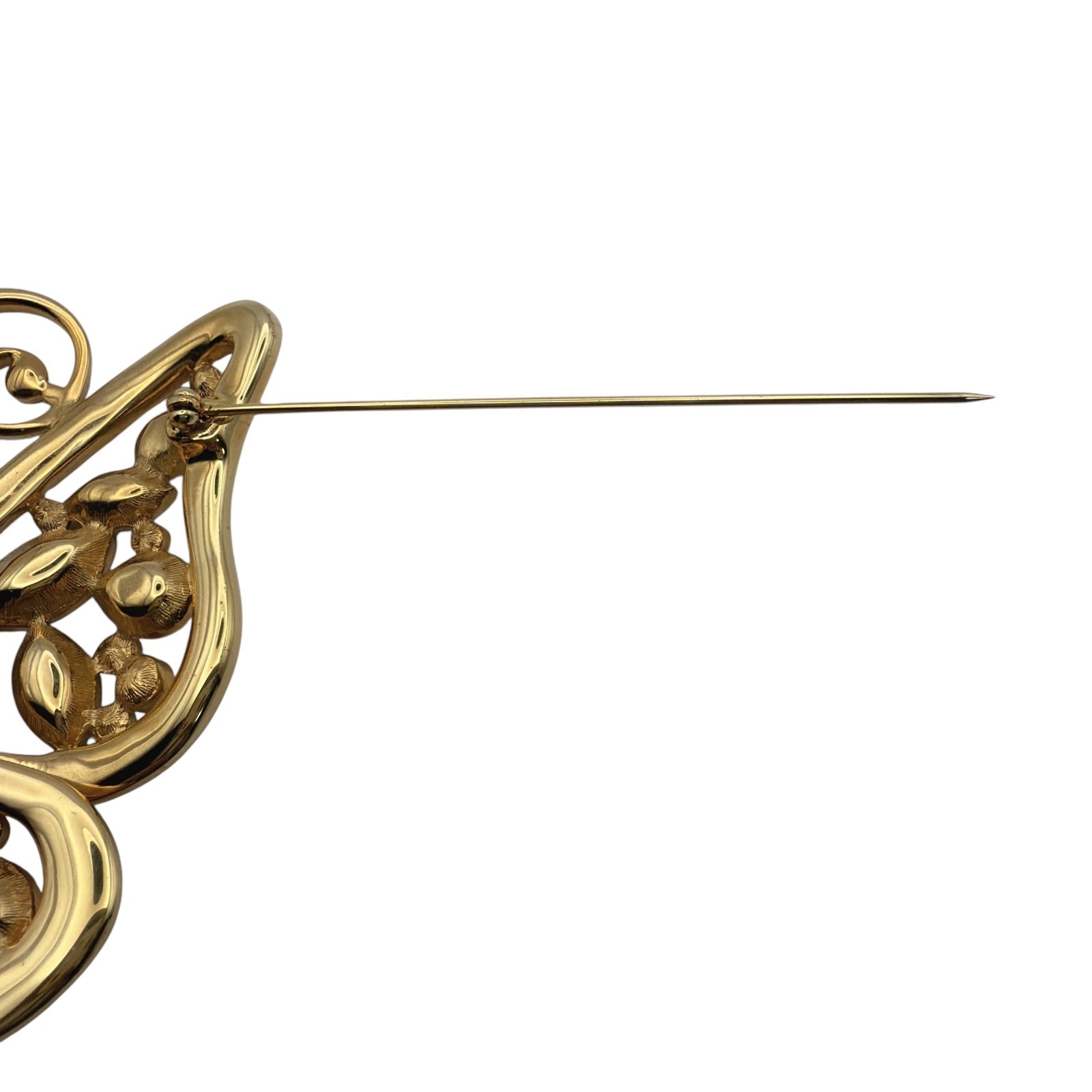 SWAROVSKI 85mm Large Butterfly Pin Brooch Gold Tone Multi Color Crystal