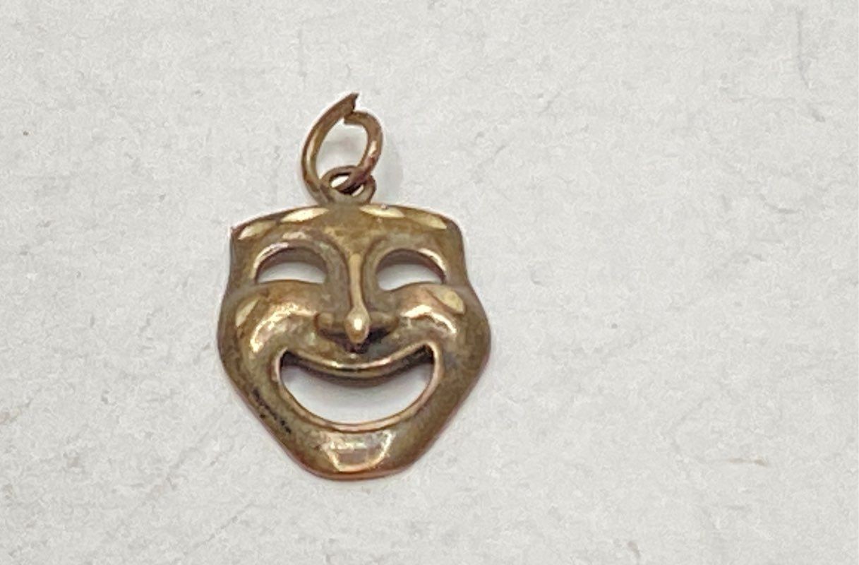 Sterling Silver 925 Jewelry Lot 6pc Necklaces Earrings Comedy Mask Pendant
