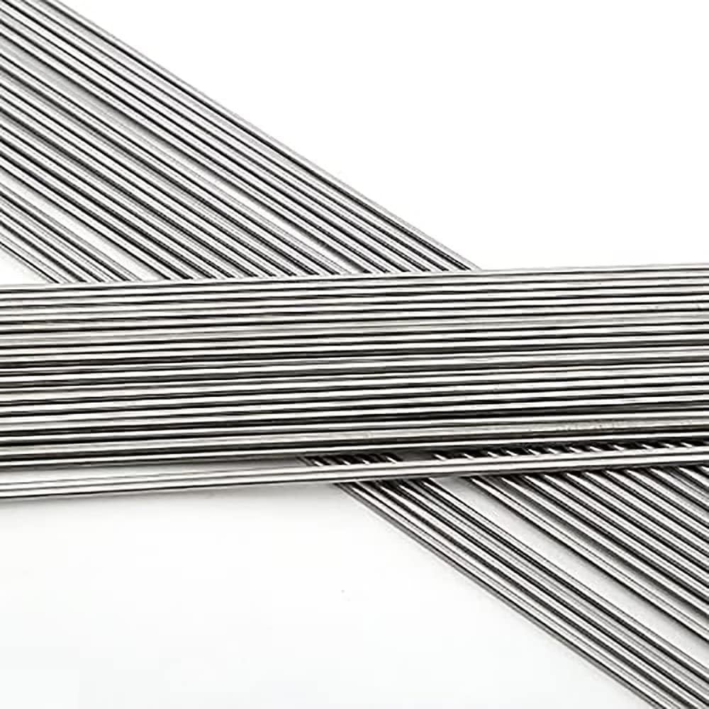 50 PCS Stainless Steel Spring Wire 40CM 0.8mm Elastic Round Bar Silver