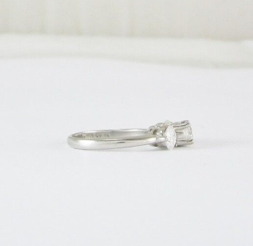 ESTATE PLATINUM 3-STONE DIAMOND ENGAGEMENT STYLE RING 1.06CT APPRAISED $4,217