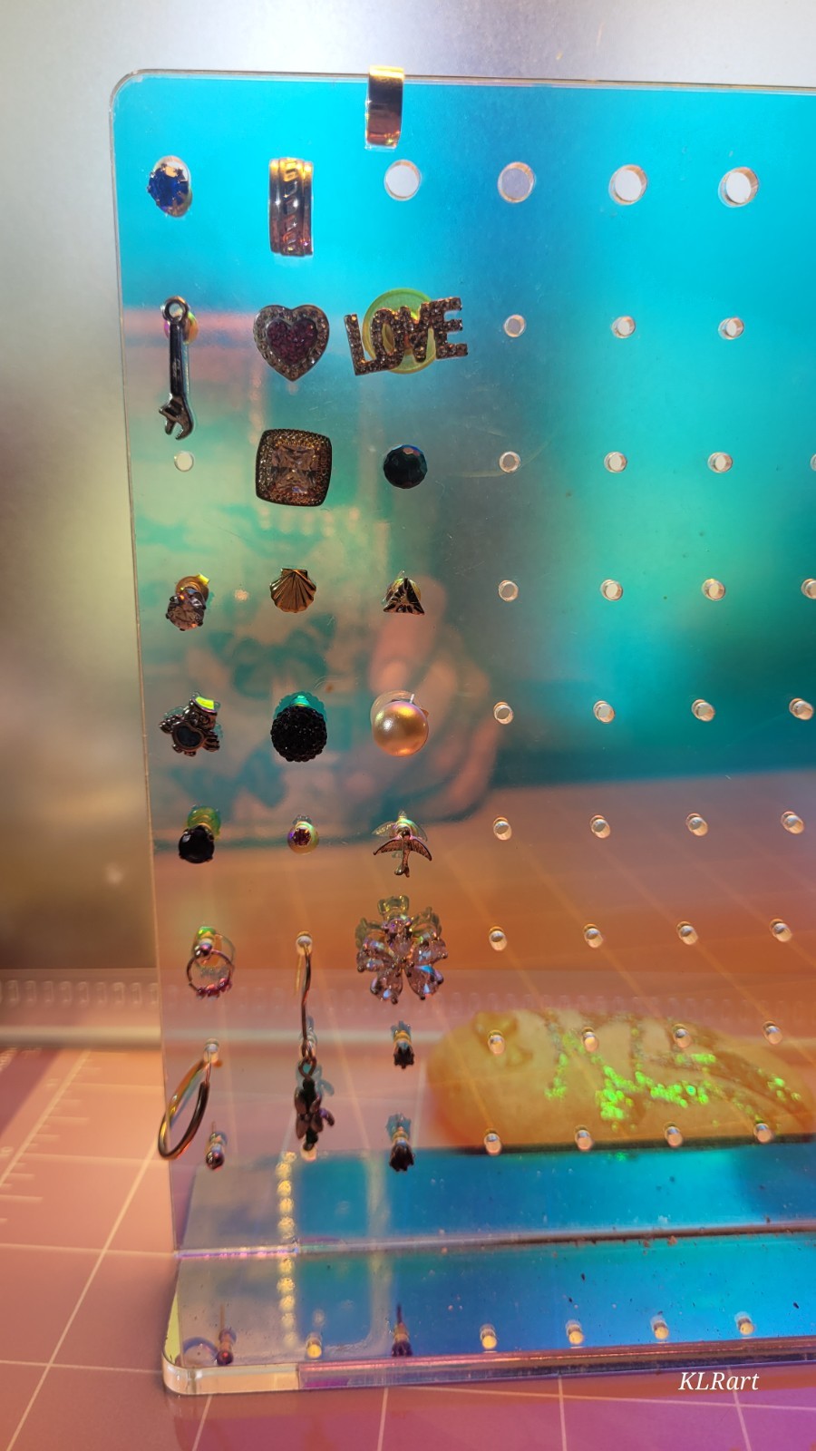Lot of mismatched stud an hoop earings onsies gothic emo one ear lobe 24 pieces