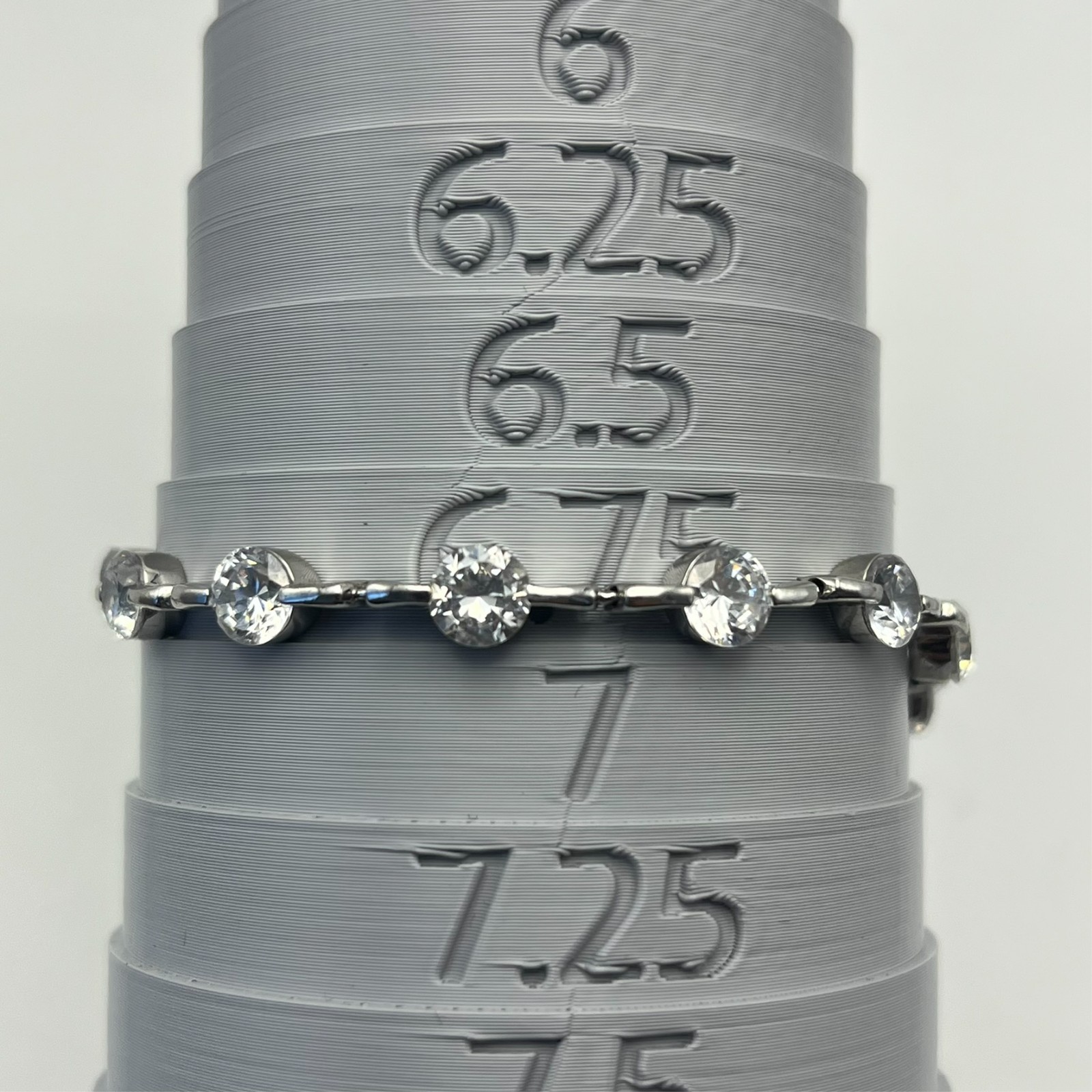 Sterling Silver 925 CZ Tennis Bracelet 6.5″ Minimalist Bridal Jewelry