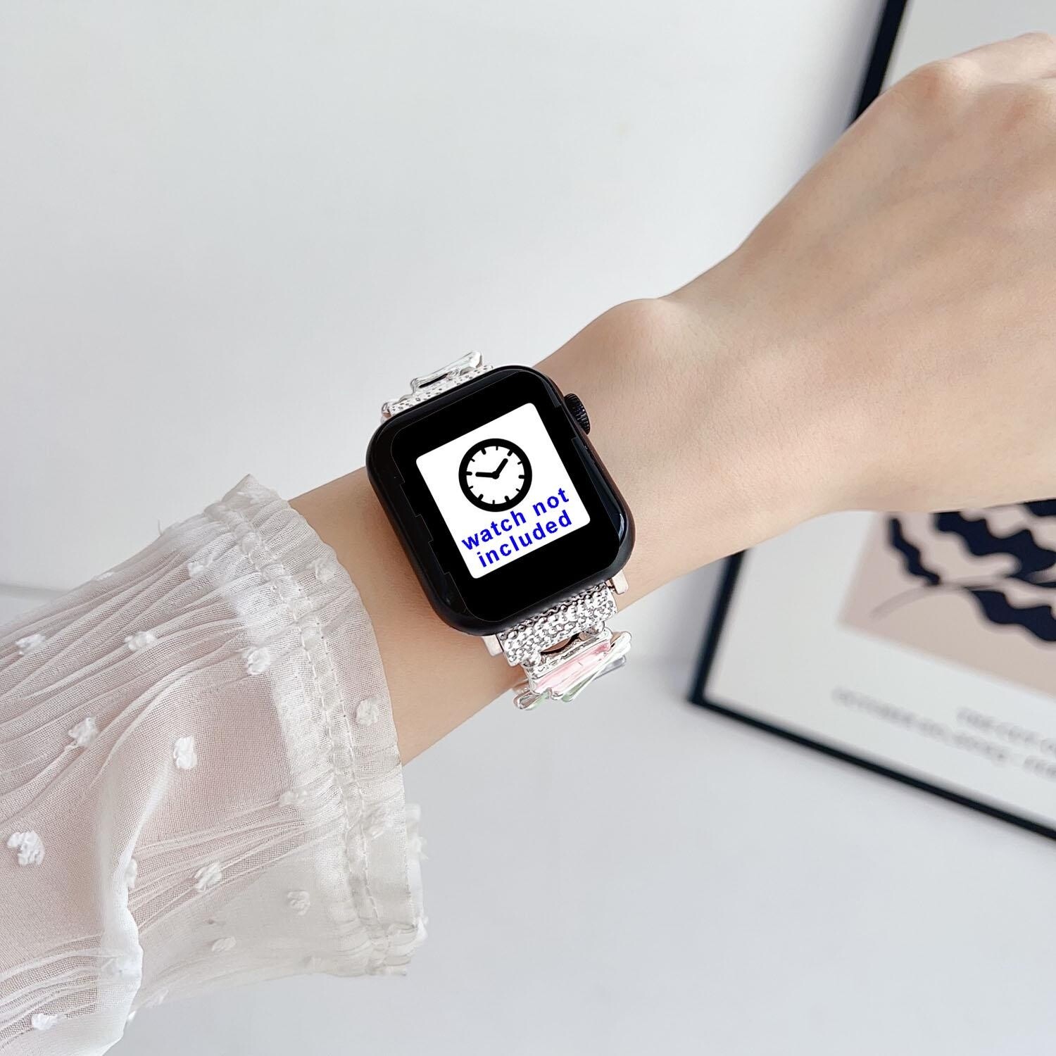 Jewelry Bangle Strap for Apple Watch Band 41 45 49mm Ultra 40 44mm 42mm Bracelet