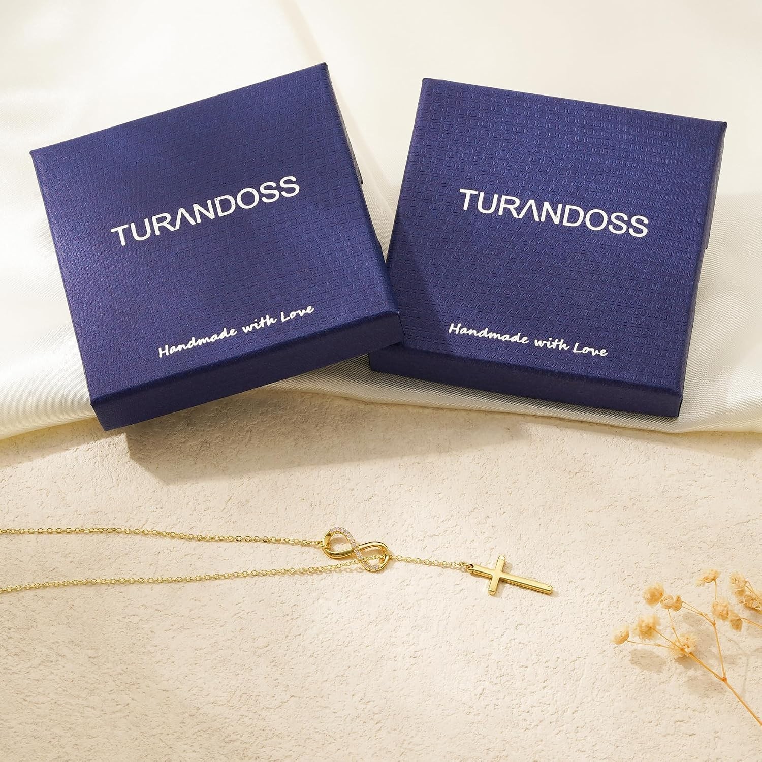 Versatile 14K Gold Plated Cross Necklace – Adjustable Chain for Every Occasion