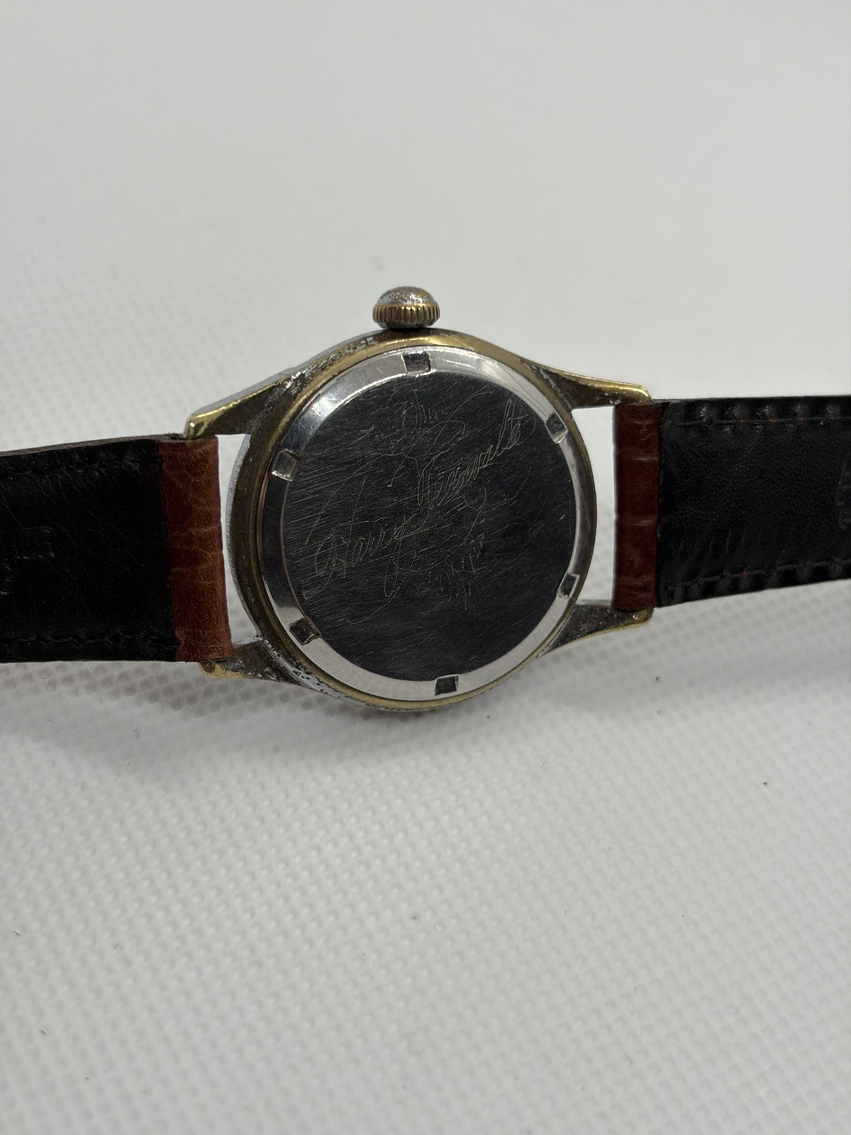 Vintage 1950s Wyler Incaflex Military-Style Dress Watch