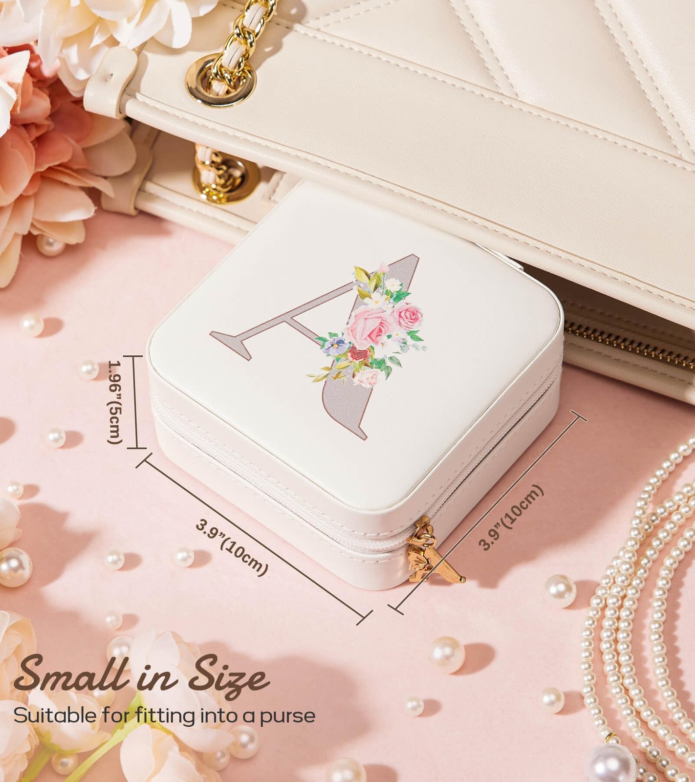 Travel Jewelry Box for Girls: Traveling Ring Case Gift for Women – Mini Organ…