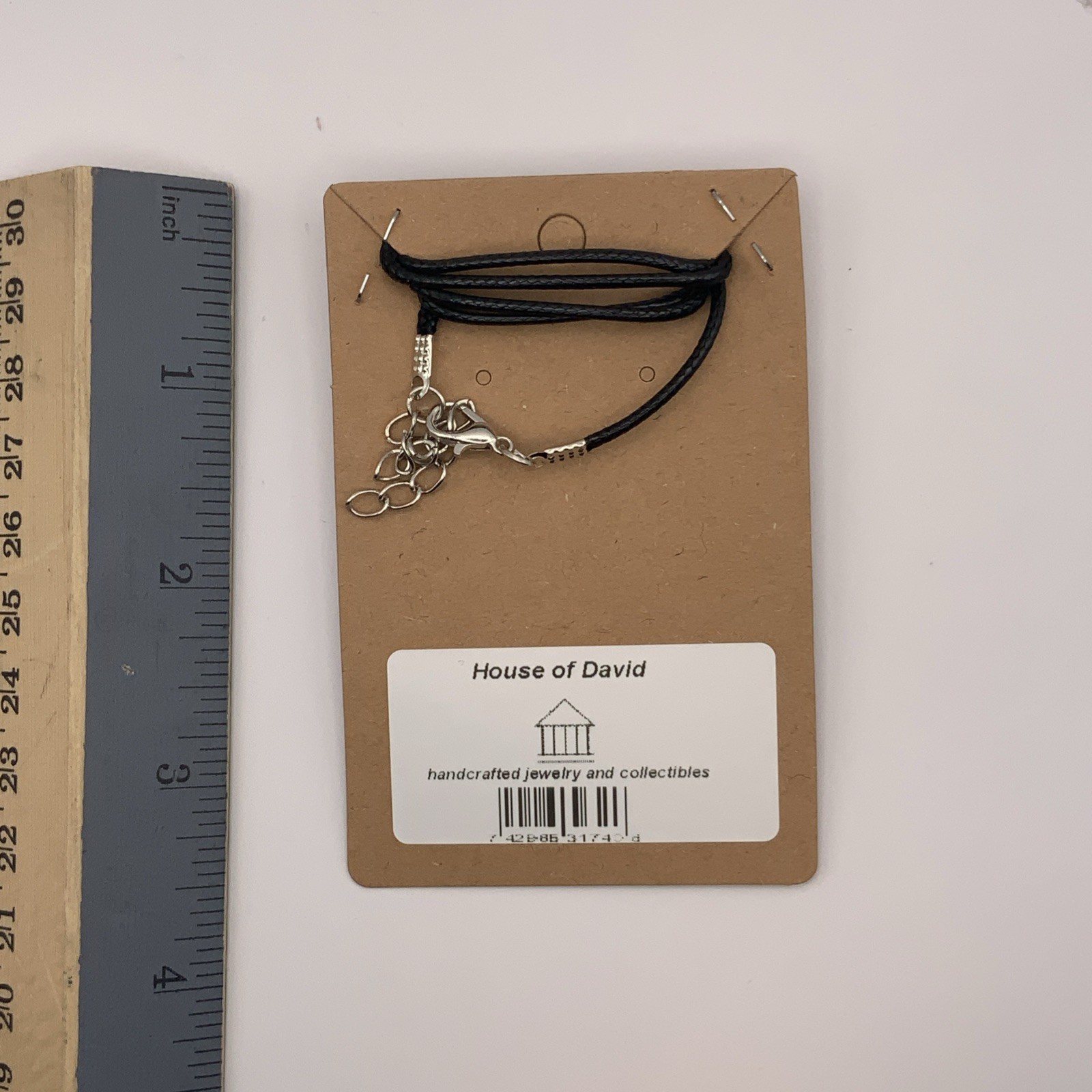 House Of David Handmade Cross Necklace Translucent Pearl