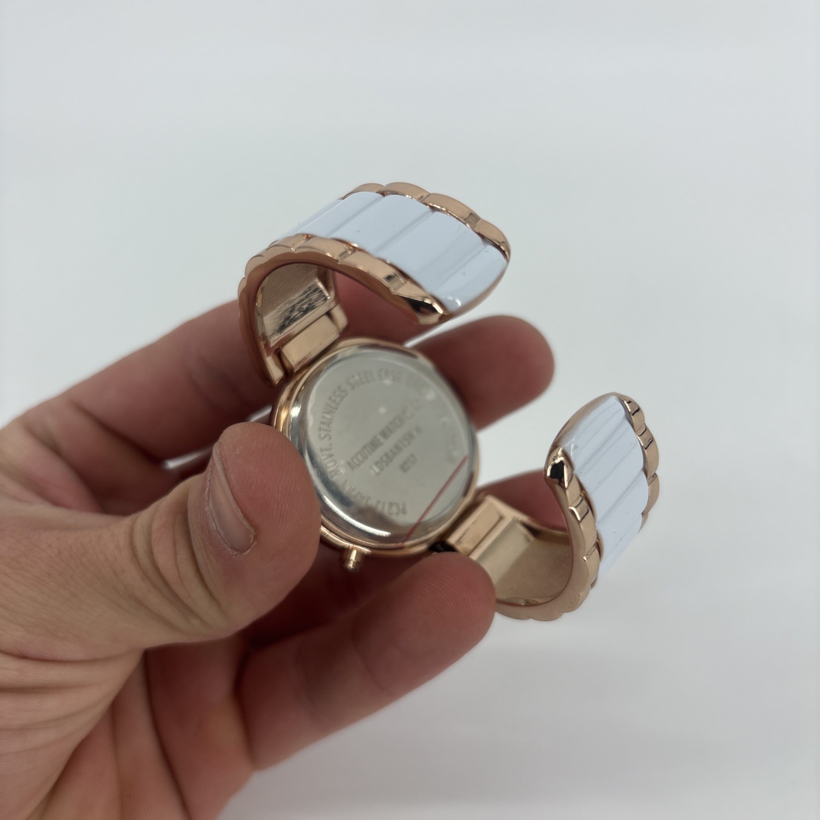 ACCUTIME WATCH CORP. LDSBAN15WM Quartz Women’s Watch Sz. 6 1/2″ New Battery