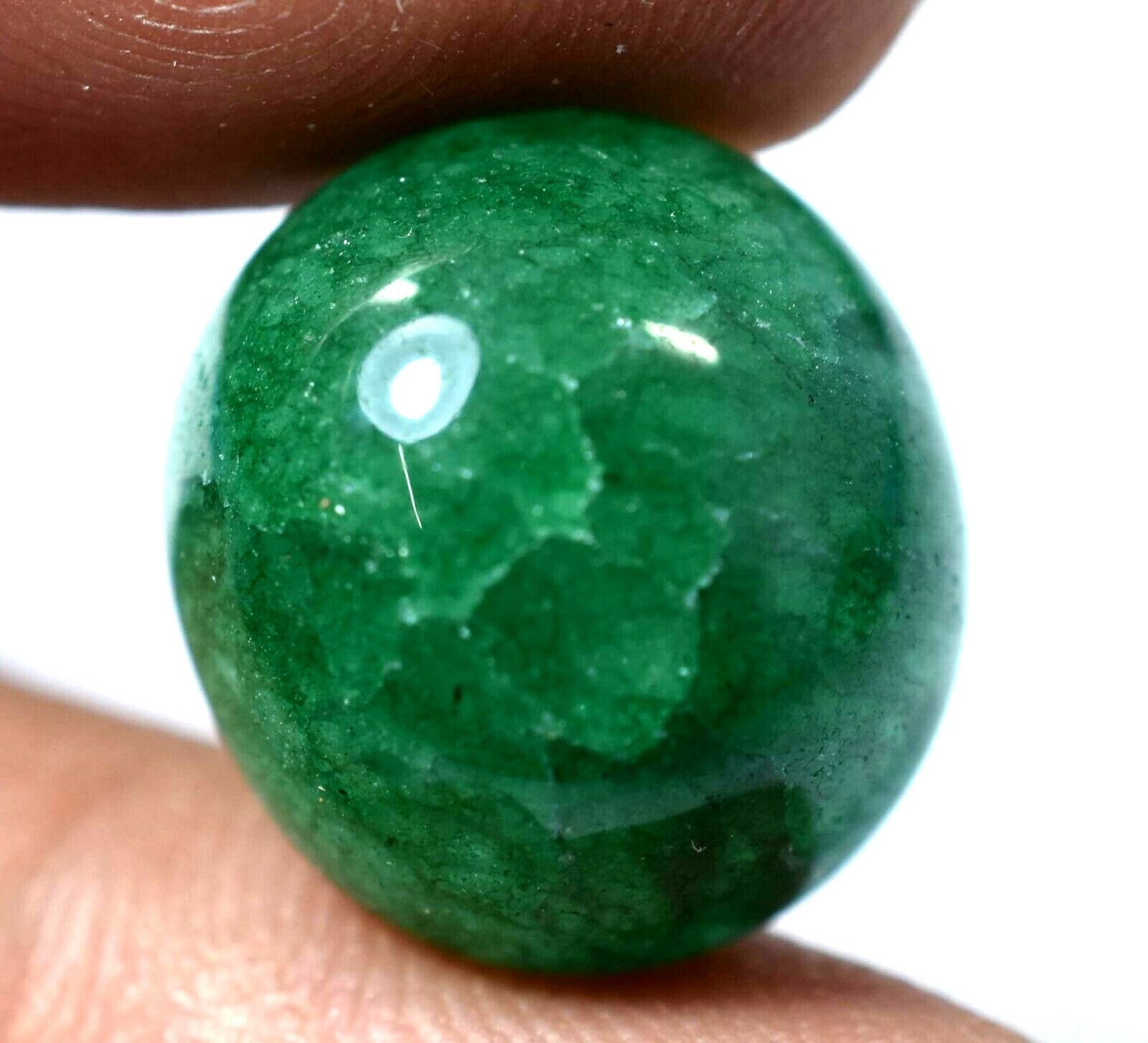 14.85 Ct Natural Rich Deep Green Onyx Cabochon AAA+ Quality Gemstone