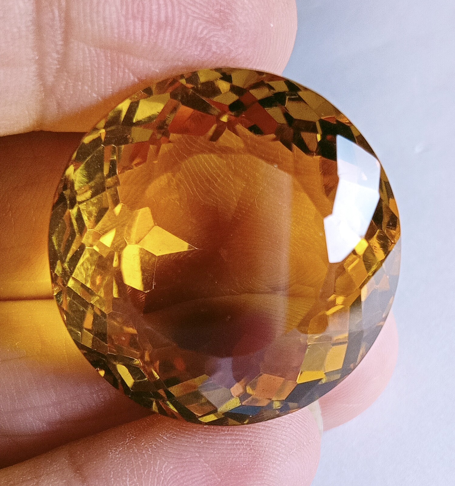 A++ Round Cut Yellow Natural Brazilian Topaz 100 Ct EGL Certified Loose Gemstone