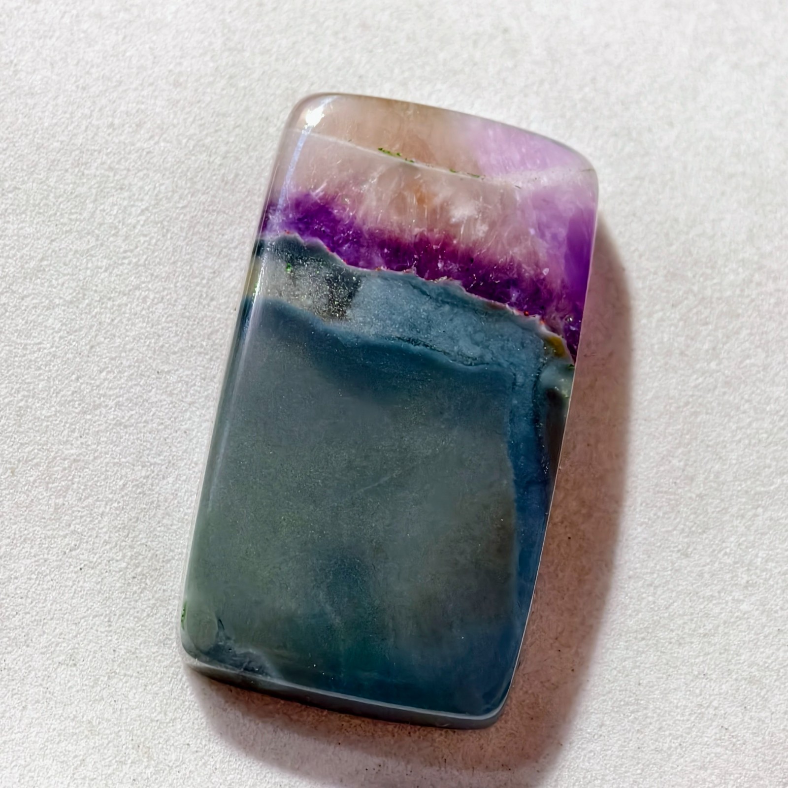 55 Cts Natural Amethyst Cabochon Gemstone For Jewelry 36x20x6.9 MM