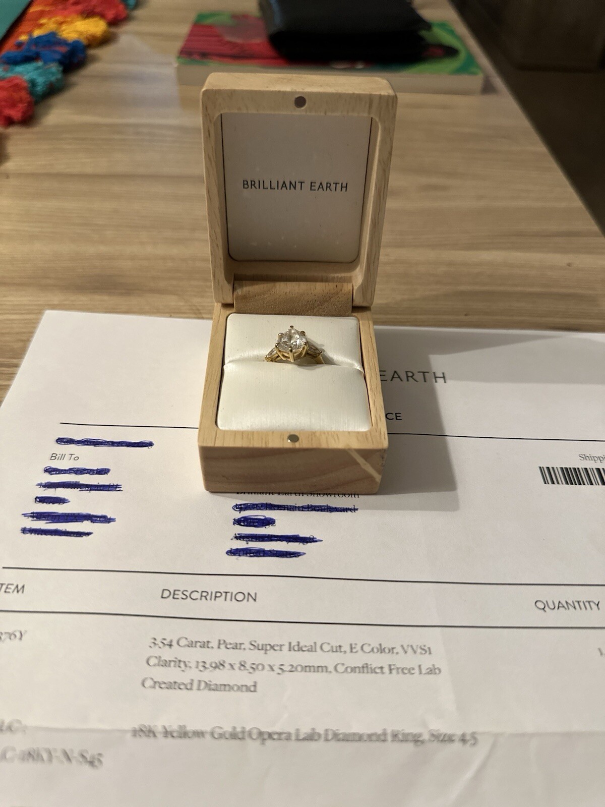 Pear 3.54 Carat 13.98 x 8.50 x 5.20MM Diamond