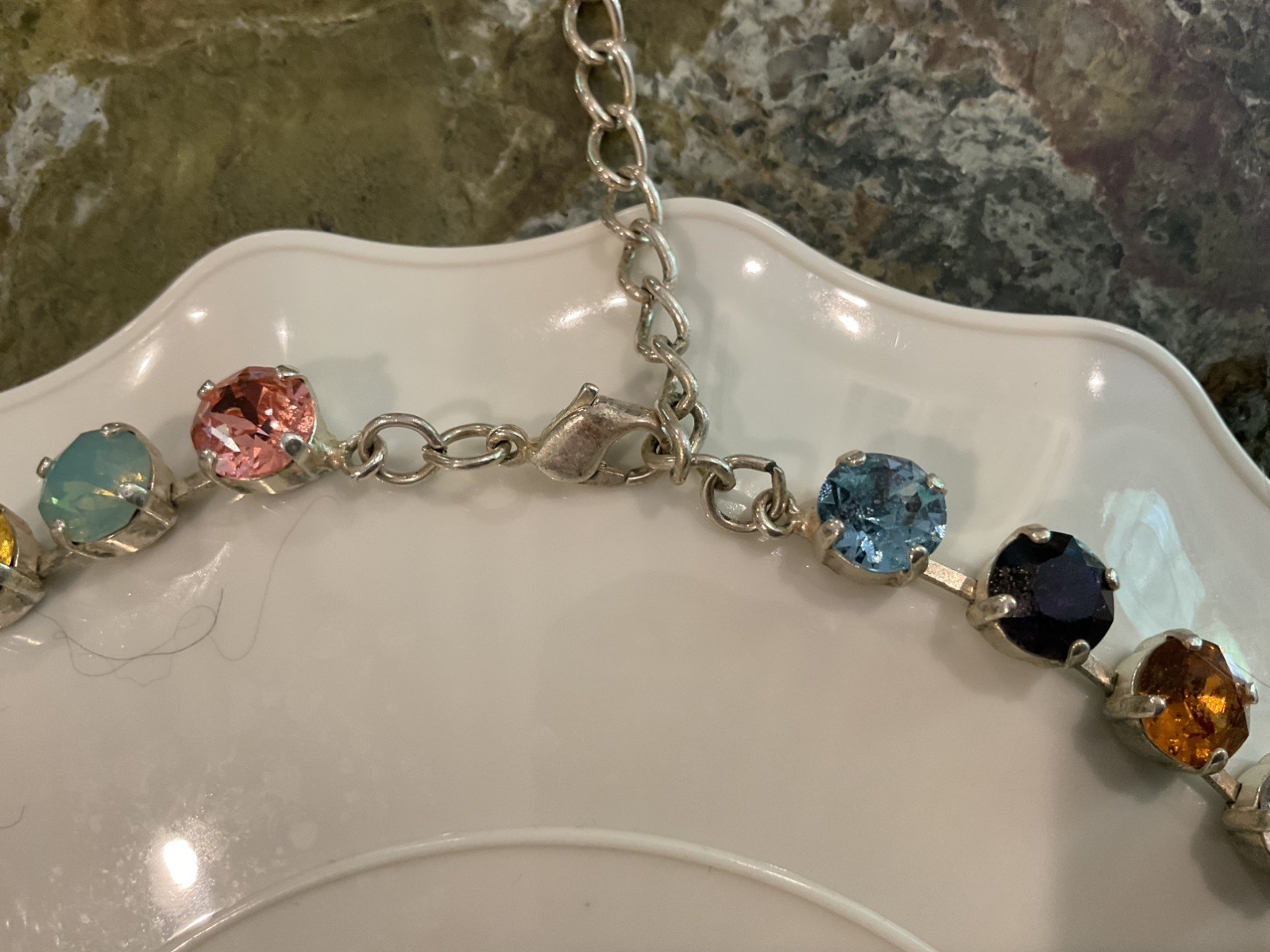 NOT (SABIKA) MULTI-COLOR CUT CRYSTAL NECKLACE