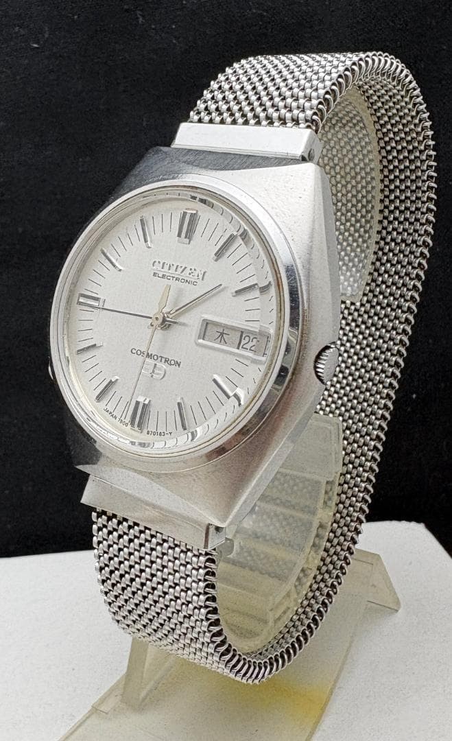 Citizen Cosmotron Quartz Mens Watch 37x40mm wrist 19cm/7.5in