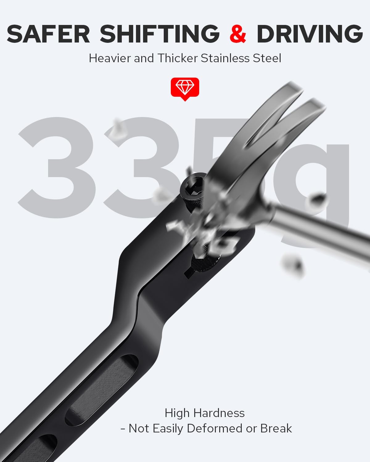 304 Stainless Steel Harley Toe Shifter Pegs Black Shifter Lever Shift Pegs