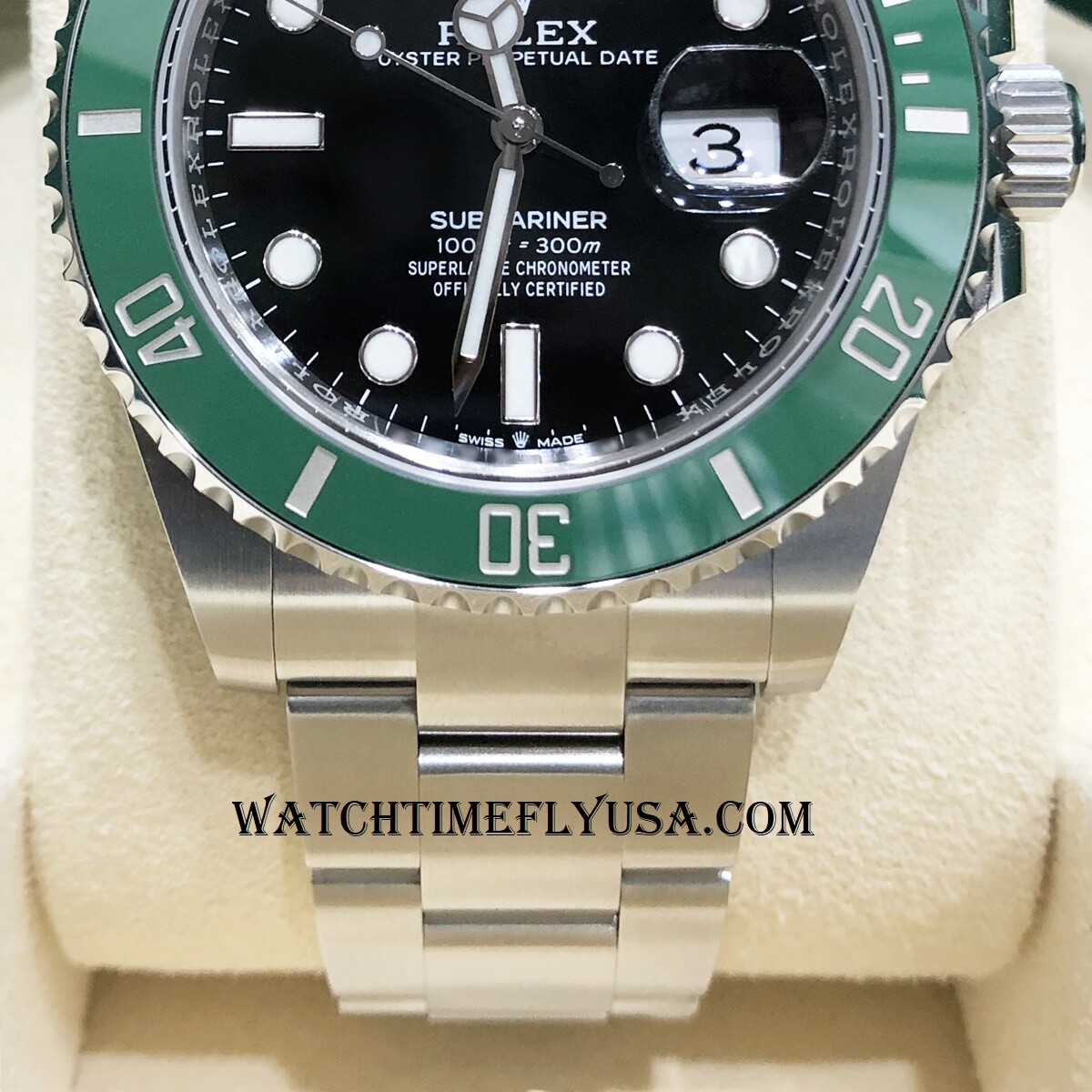 Rolex 126610LV Kermit Green Bezel Black Dial Submariner Date Stainless Steel