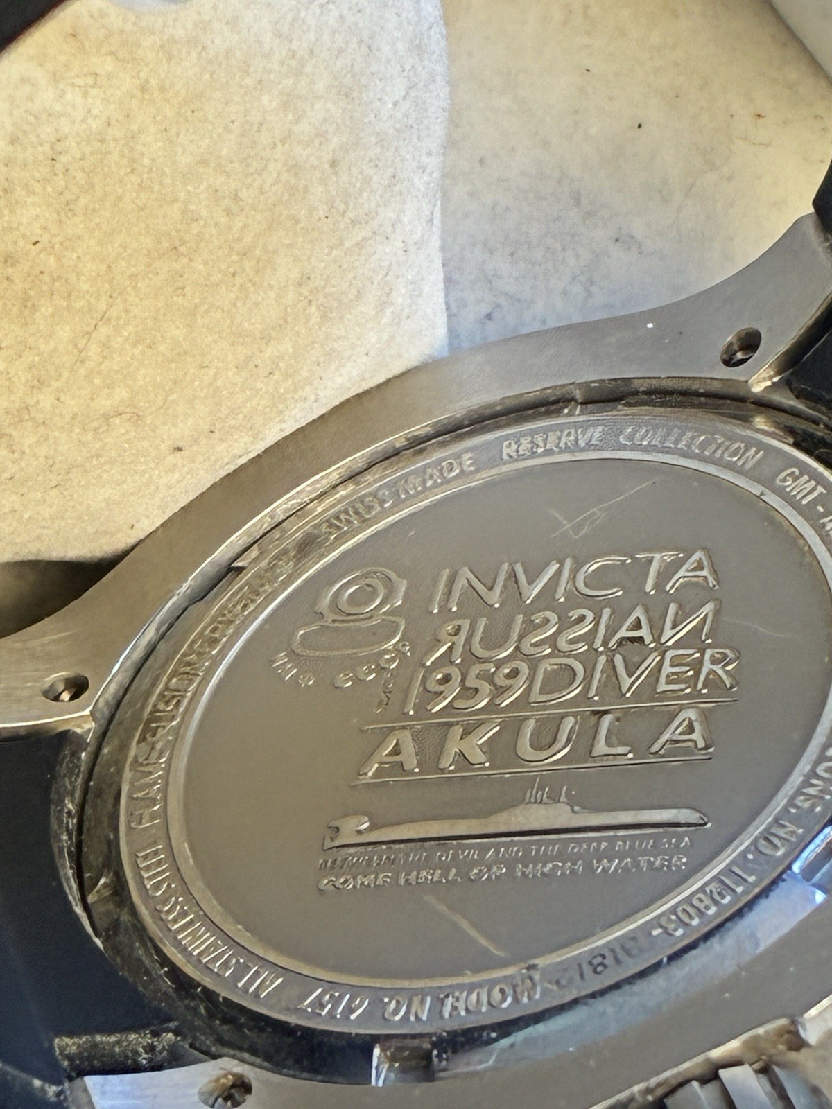 Invicta Russian 1959 Diver Akula Reserve Collection Model #6157 New Battery