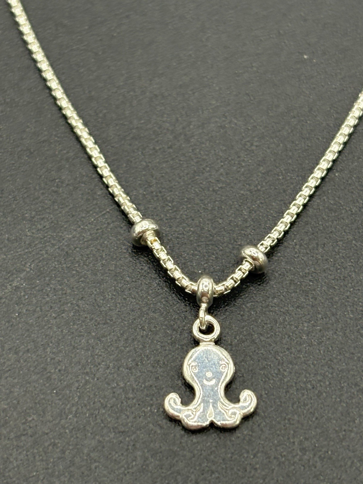 New Condition 9″ + 2″ Sterling Silver Octopus Anklet 925 Extension