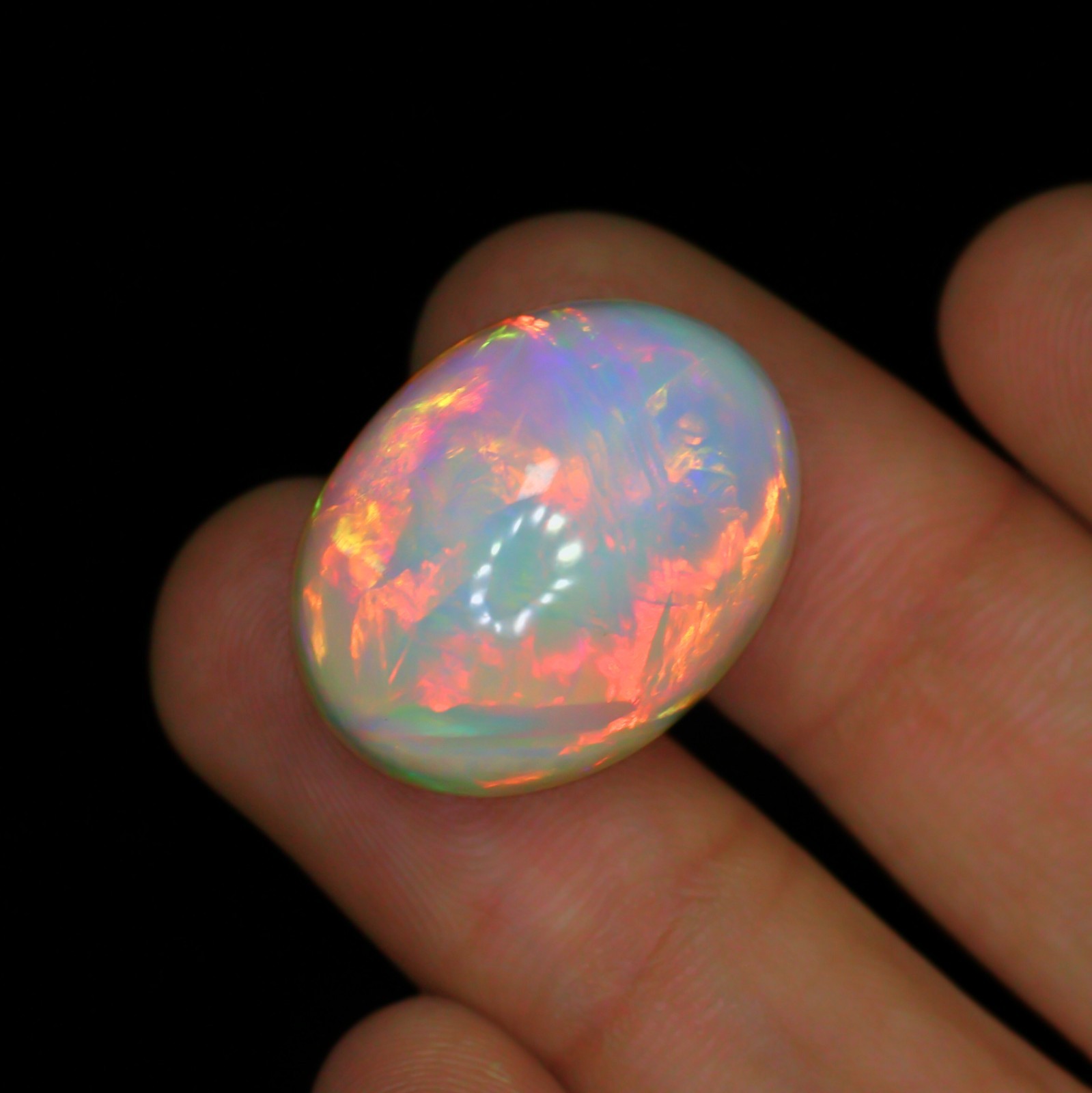 Natural Opal Cabochon 26.75 Ct Natural Welo Opal Gemstone 23.50x18x12.50MM