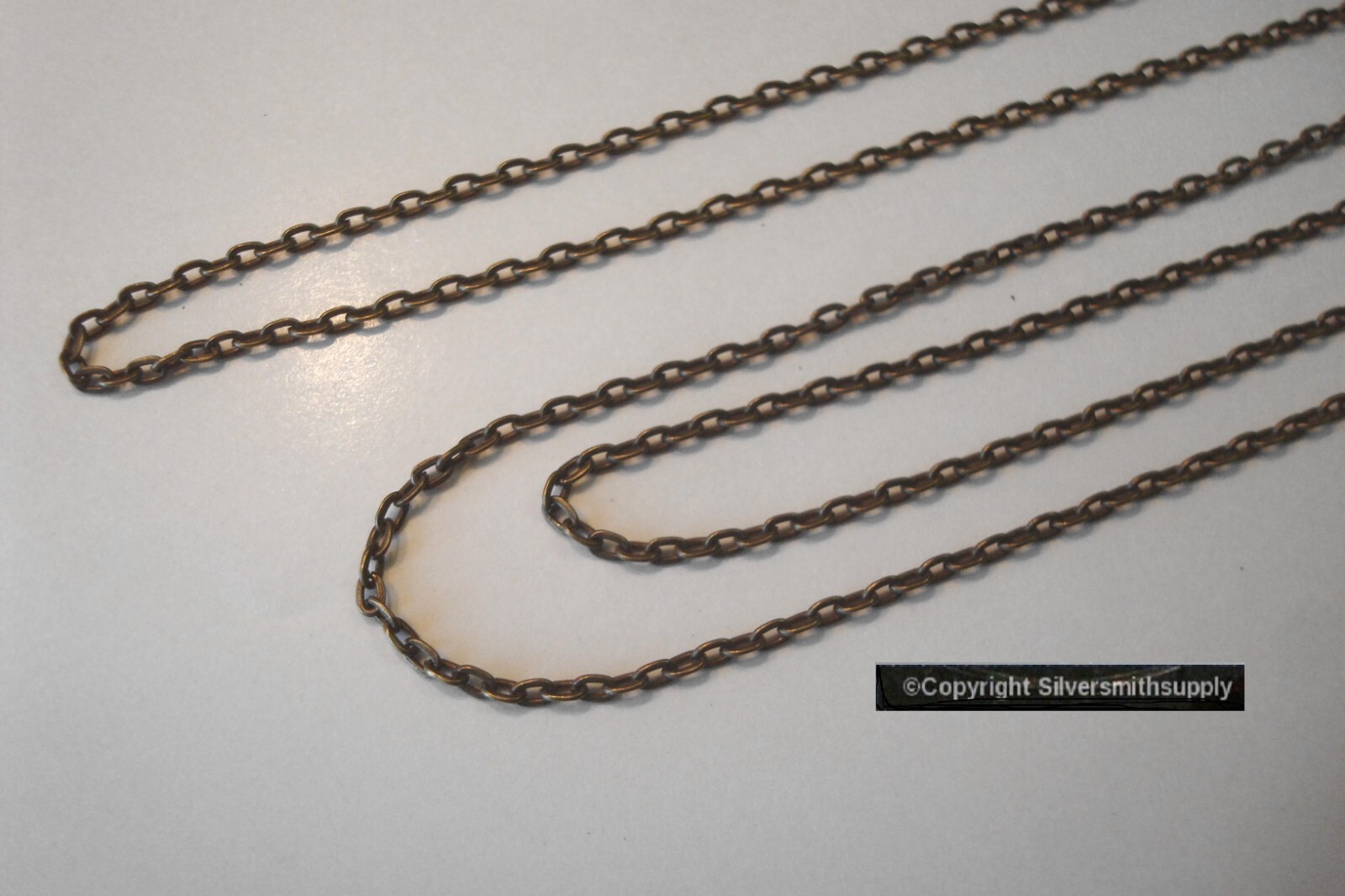 Jewelry Chain 6′ 3x2mm Ant bronze pl cable link jewelry making beading pch032