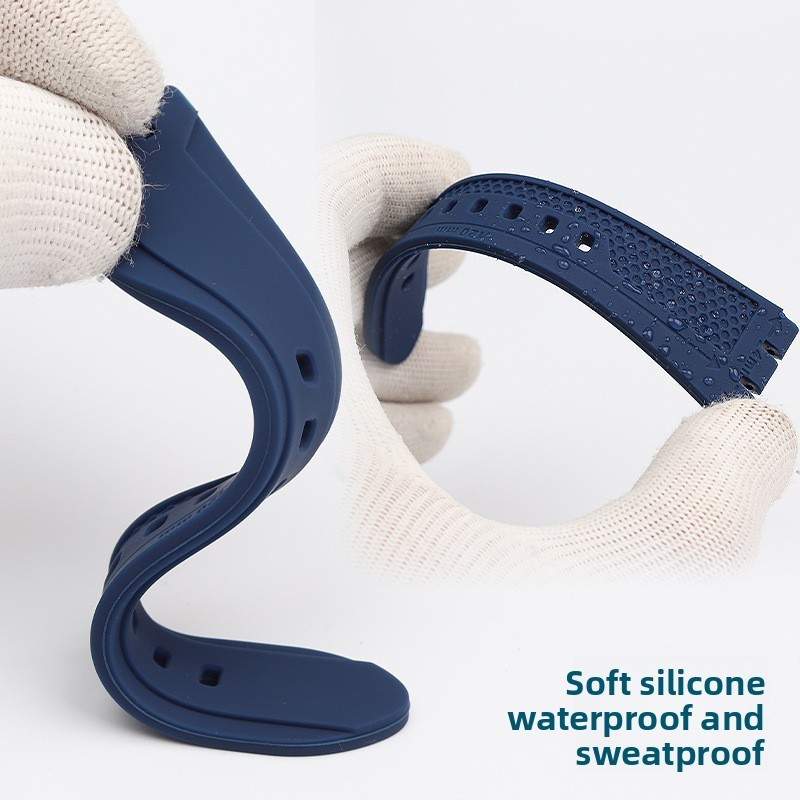 For Swatch YVS423 420 406 YGS YAS Waterproof Quality Silicone Watch Strap19 21mm