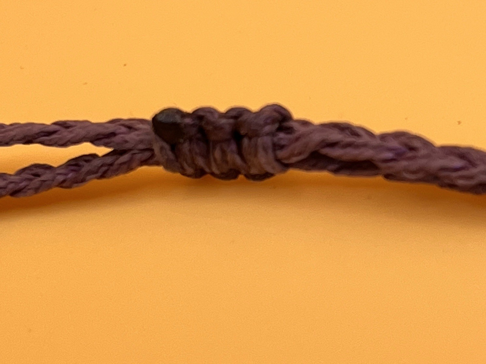 Artesian Made Macrame and Purple Fluorite/Amethyst Gemstone Necklace Boho Hippie