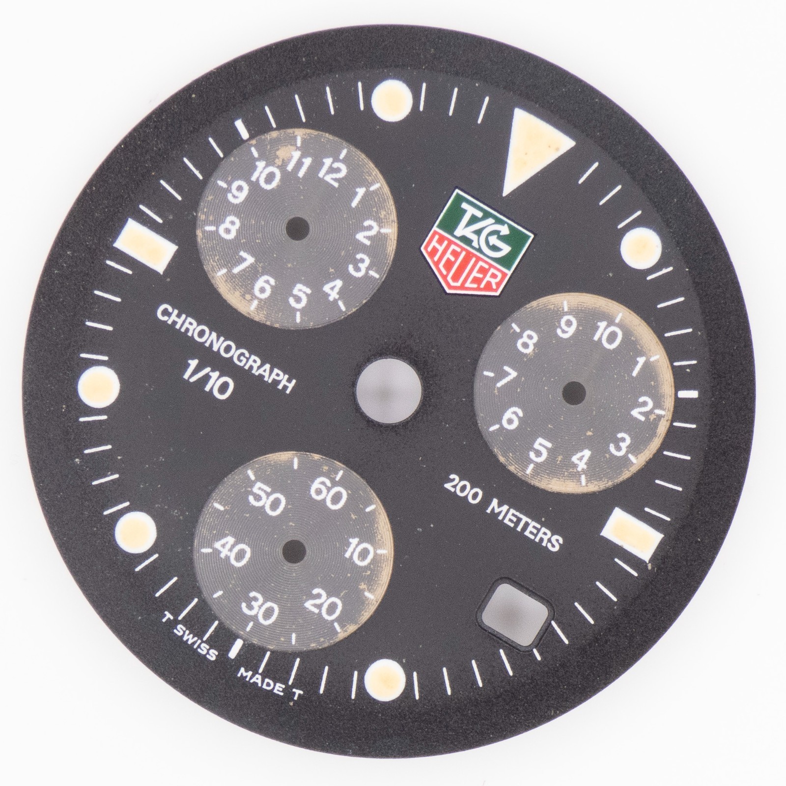 Genuine TAG Heuer Formula 1 200M Chronograph 29.6 mm Black Wristwatch Dial