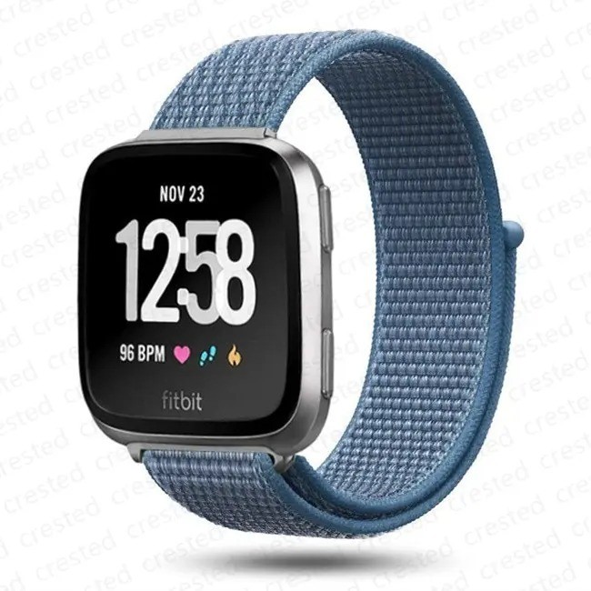 Woven Nylon Strap Sport Wristband Watch Band For Fitbit Versa 4 /3
