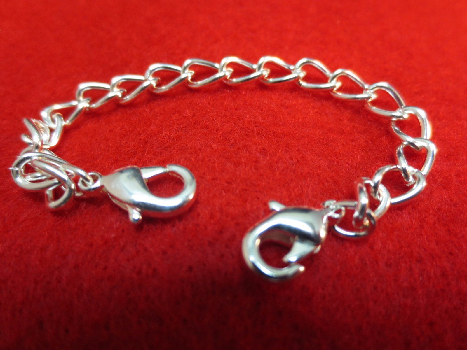 3″ 14 kt GOLD & WHITE GOLD EP & STERLING SILVER EP DOUBLE LOBSTER CLAW EXTENDER