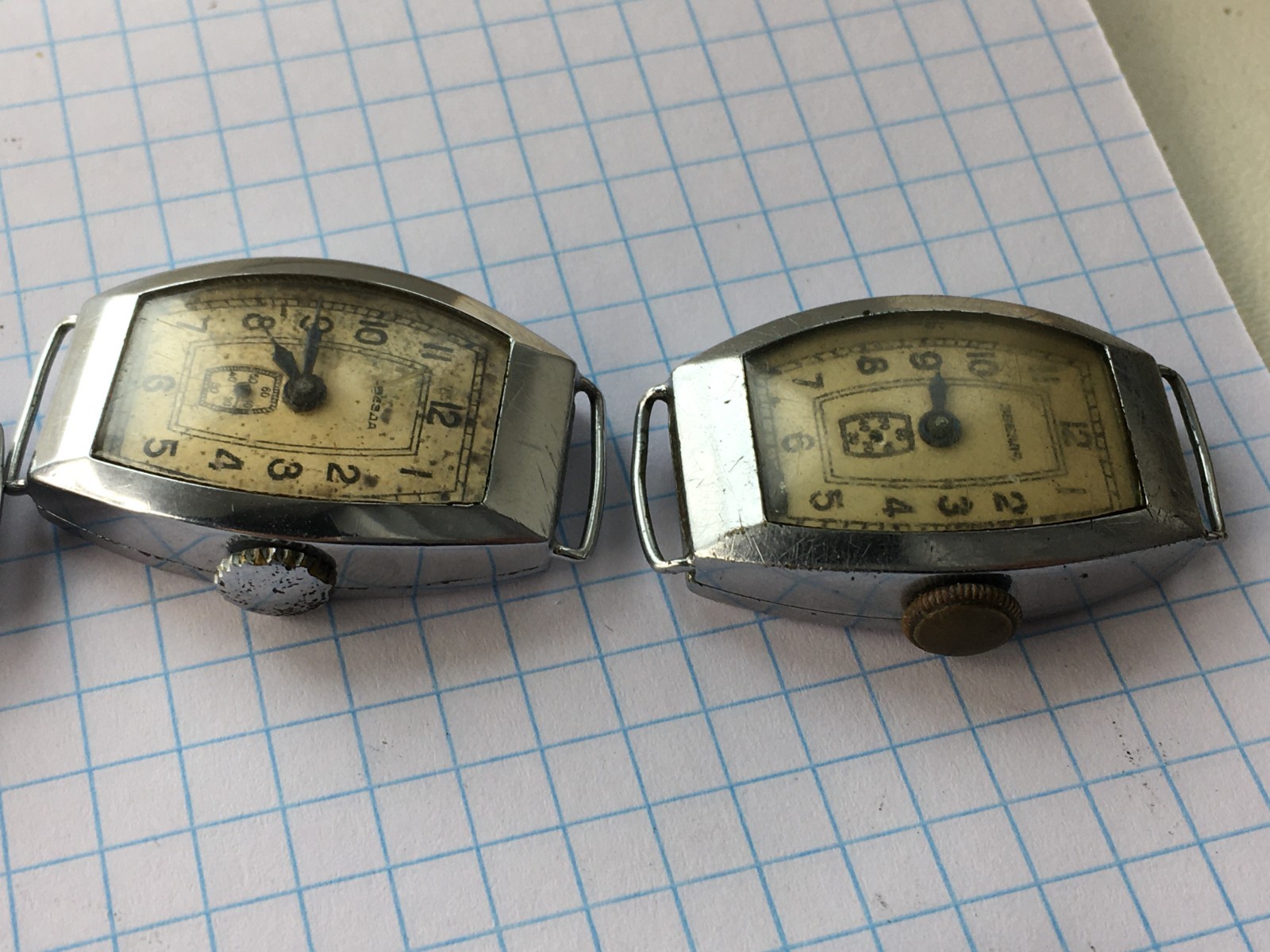 Lot of 10 Soviet Vintage ZVEZDA USSR Women mechanical Wristwatch for parts