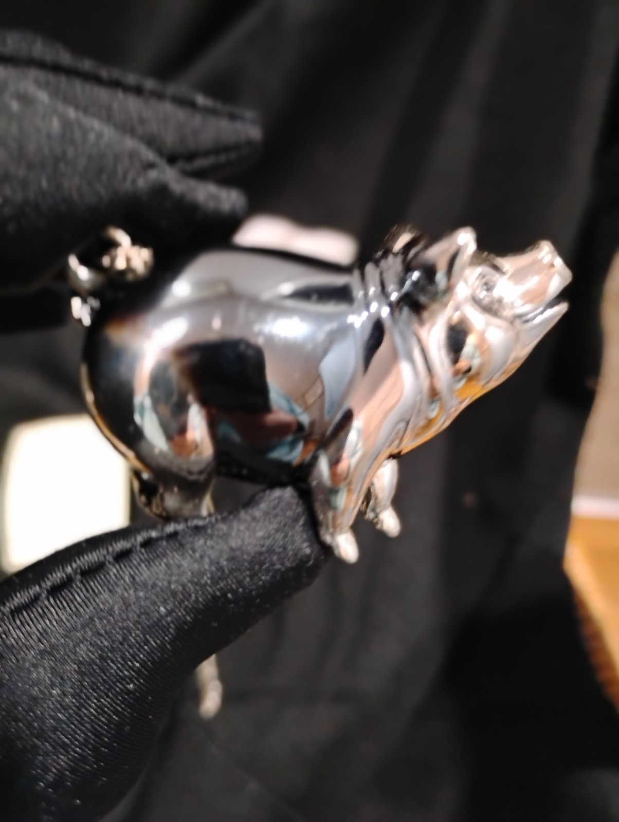Necklace of a Pig by Gli Originali Saturno, Italy Sterling 925 1.7 ounces