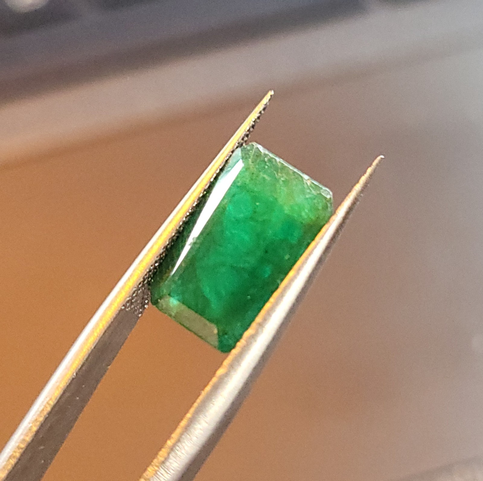Natural Untreated Certified Ideal Dark Green Zambian Translucent Emerald 4.55ct