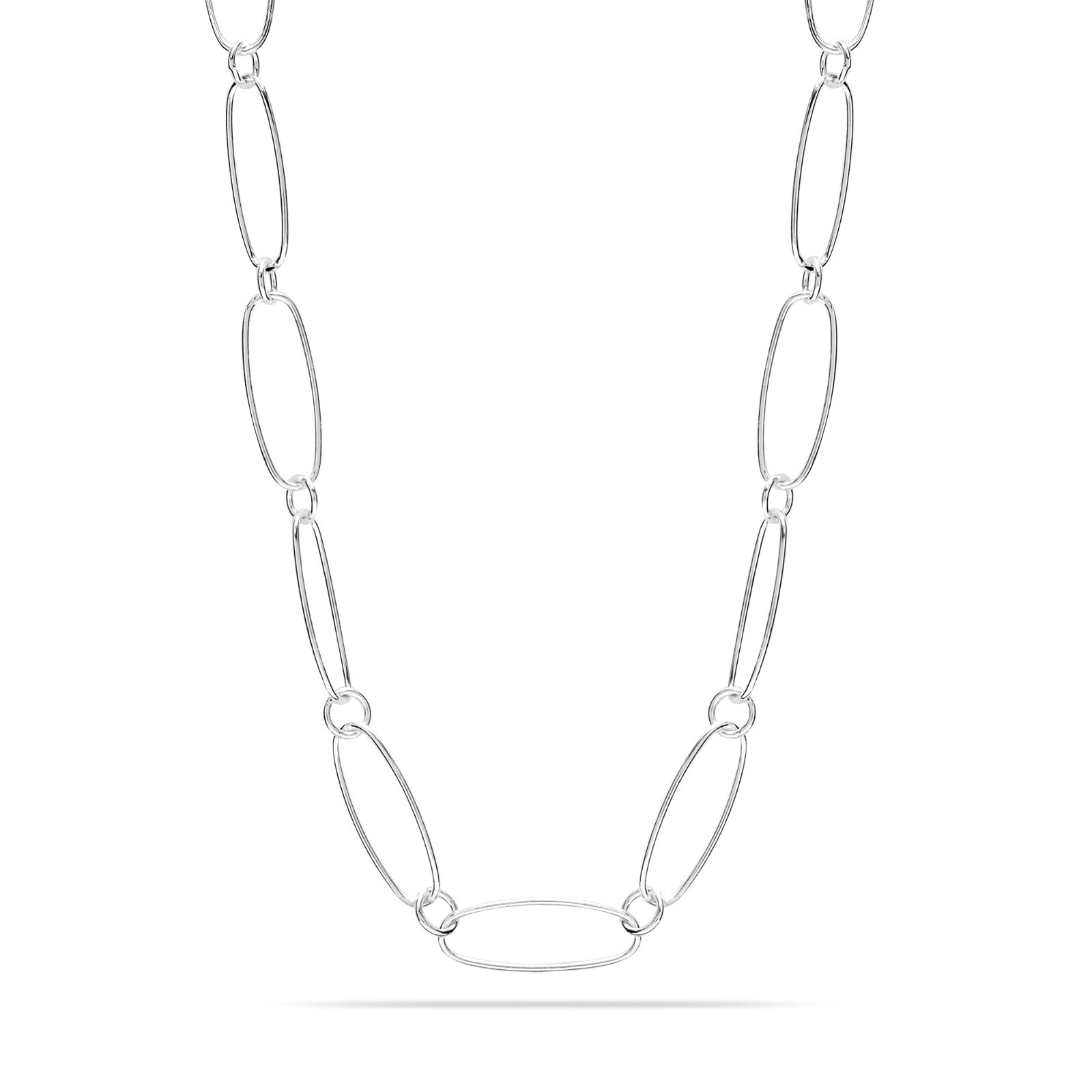 925 Sterling Silver Jewelry PaperClip Link Chain Necklace for Women Teen & Girls