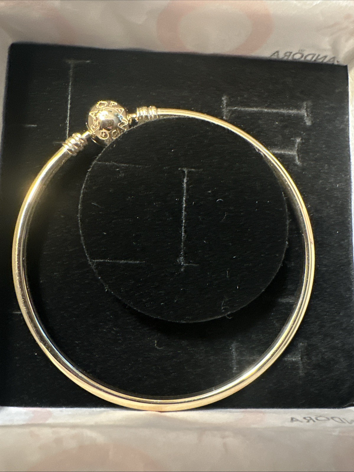 ‼️NEW‼️ 14k Yellow Gold Pandora Moment Bangle 7.5 G585 ALE 550713-19