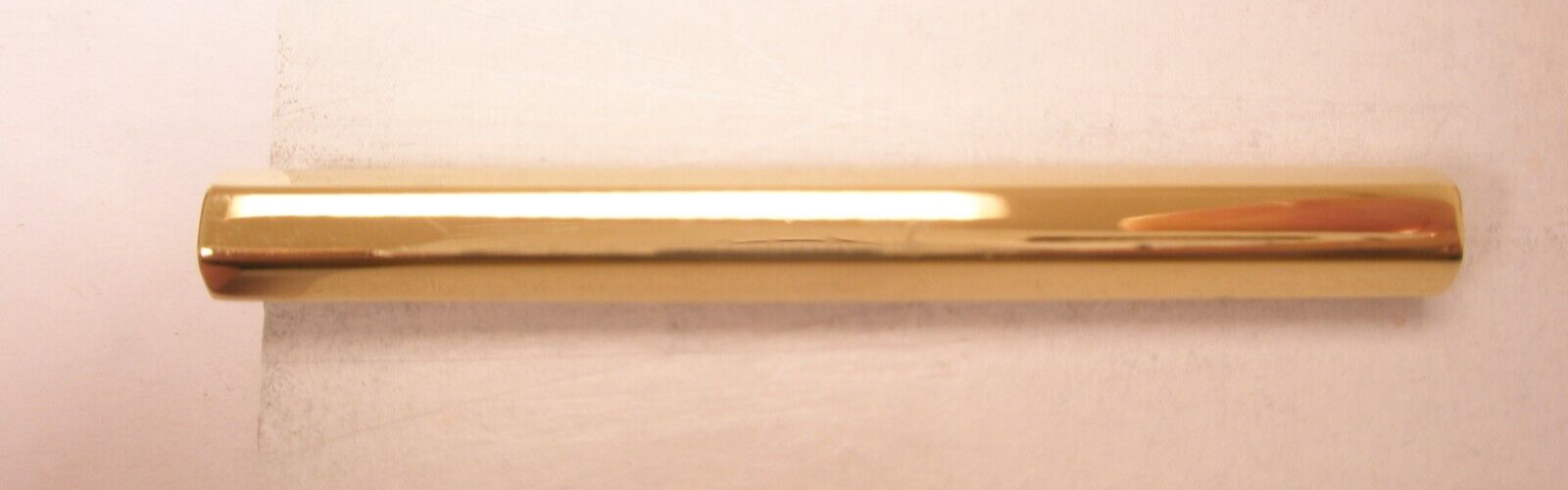 1-7/8″ Hexagon Hex Key Thin Design Gold Tone Quality Vintage Tie Bar Clip