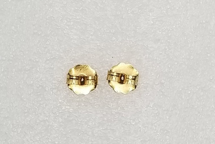Vintage Gale Rothstein Semi-Precious Stones Gold Plated Dangle Pieced Earrings
