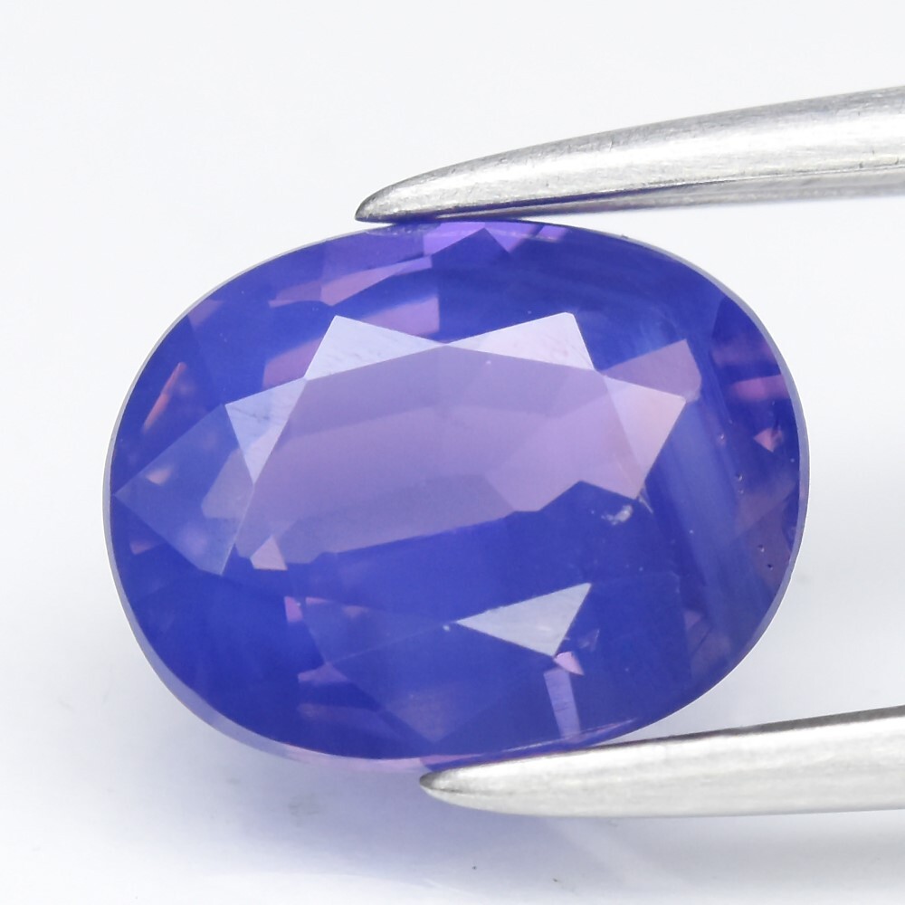 💎 1.38ct VS Oval Natural Violetish Blue Sapphire – Unheated Mozambique Gem