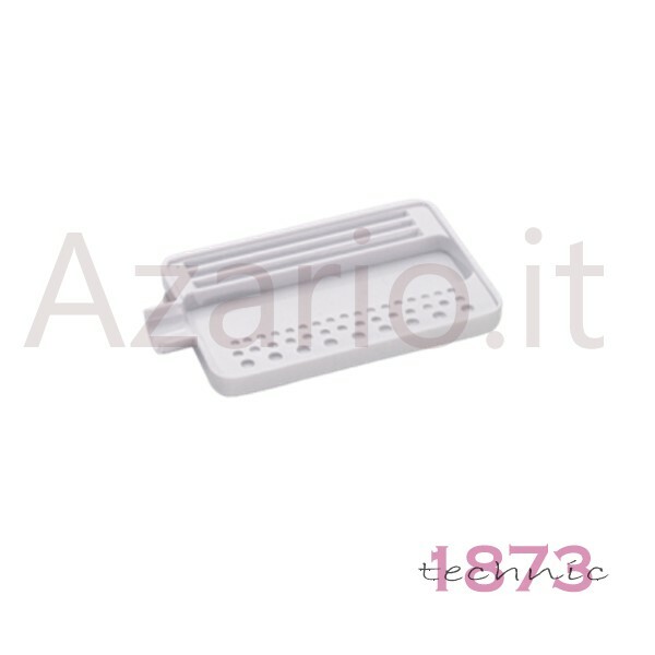 White Plastic Tray for Threading Beads and Stones 110x70x10mm