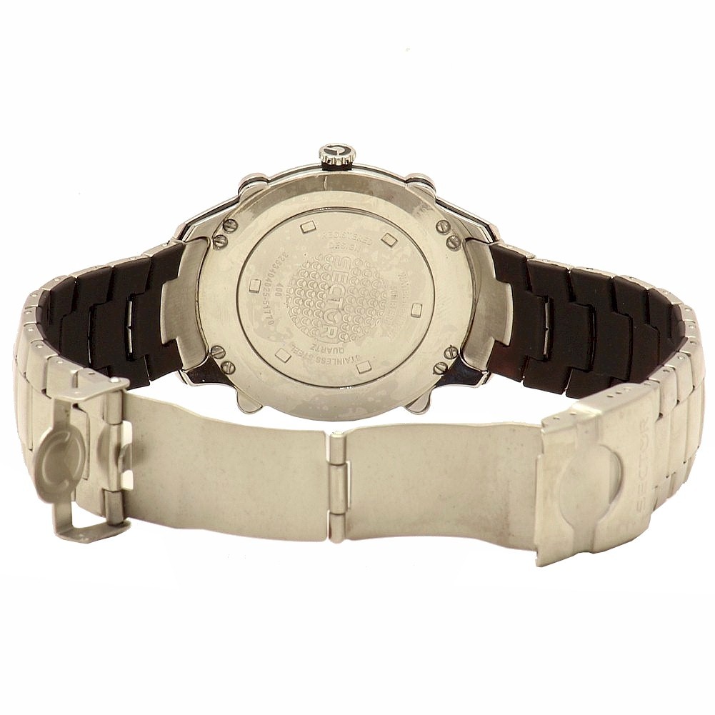 Sector Men’s Slim 400 3H 3253404025 Gunmetal Stainless Steel Analog Watch