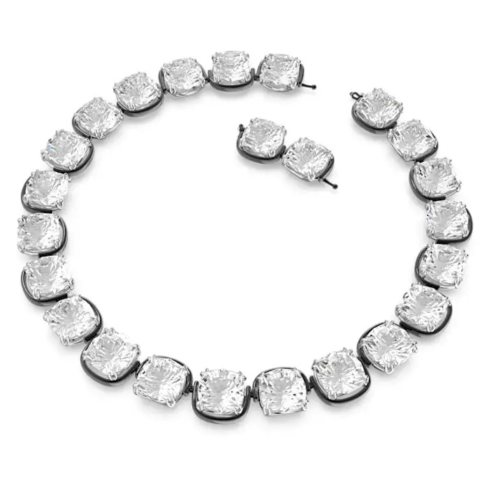 Candy Crystal Necklace Bracelet Earring Ring Set Gold Color Women Jewelry