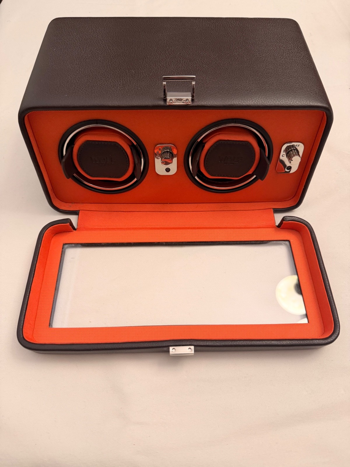 Wolf Windsor Double Winder Brown/Orange.