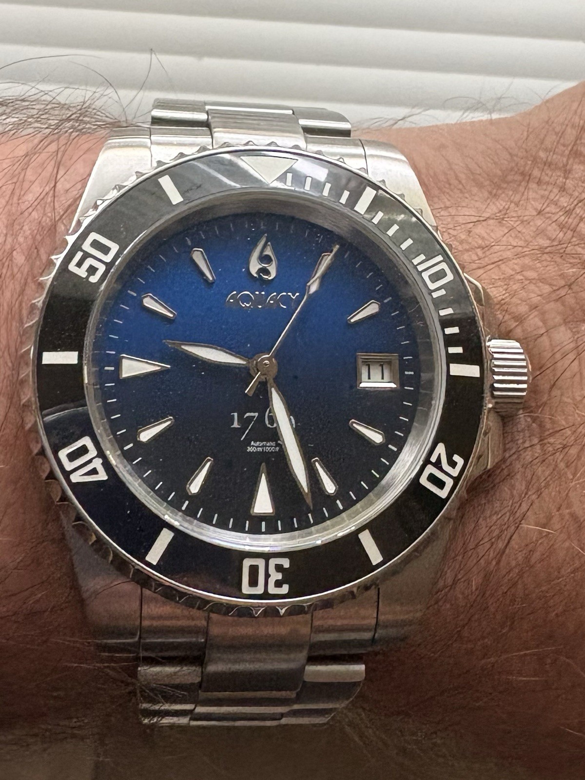 Aquacy 1769 Hei Matau Men’s Automatic Dive Watch Miyota 9015 fade to black dial